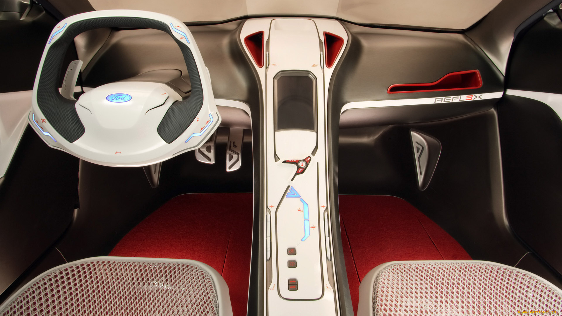 ford, reflex, concept, dashboard, автомобили, спидометры, торпедо