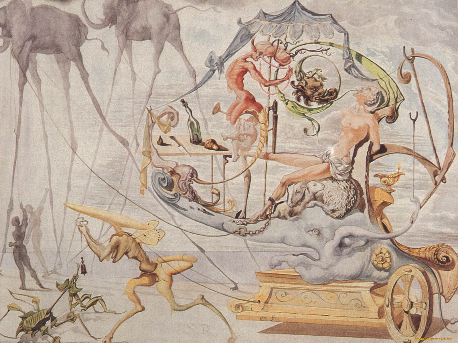 сальвадор, дали, рисованные, salvador, dali