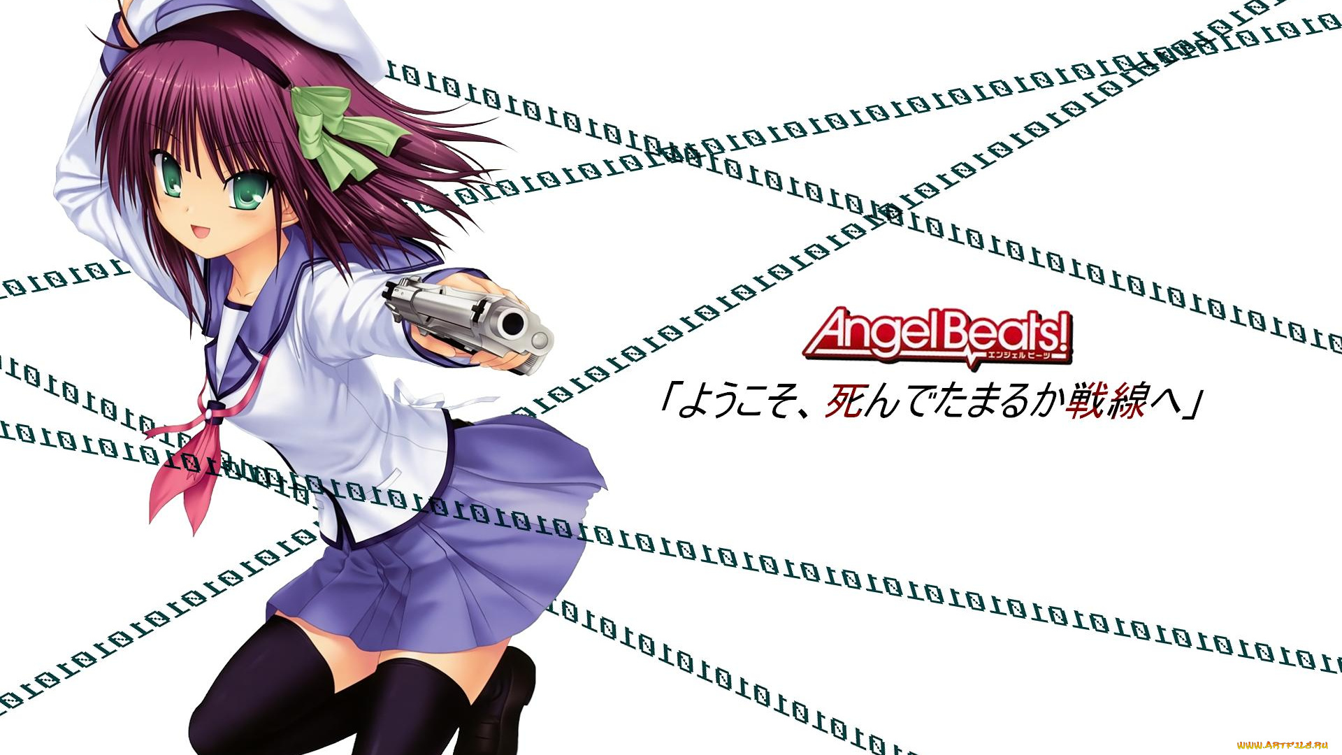 аниме, angel, beats
