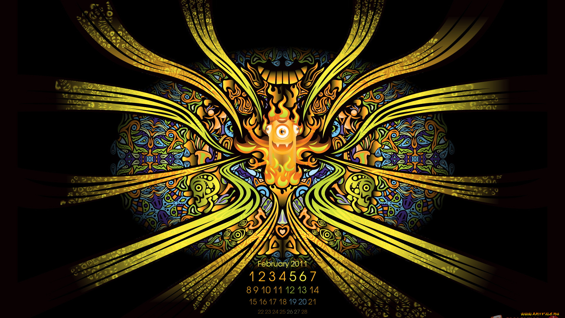 календари, 3д, графика