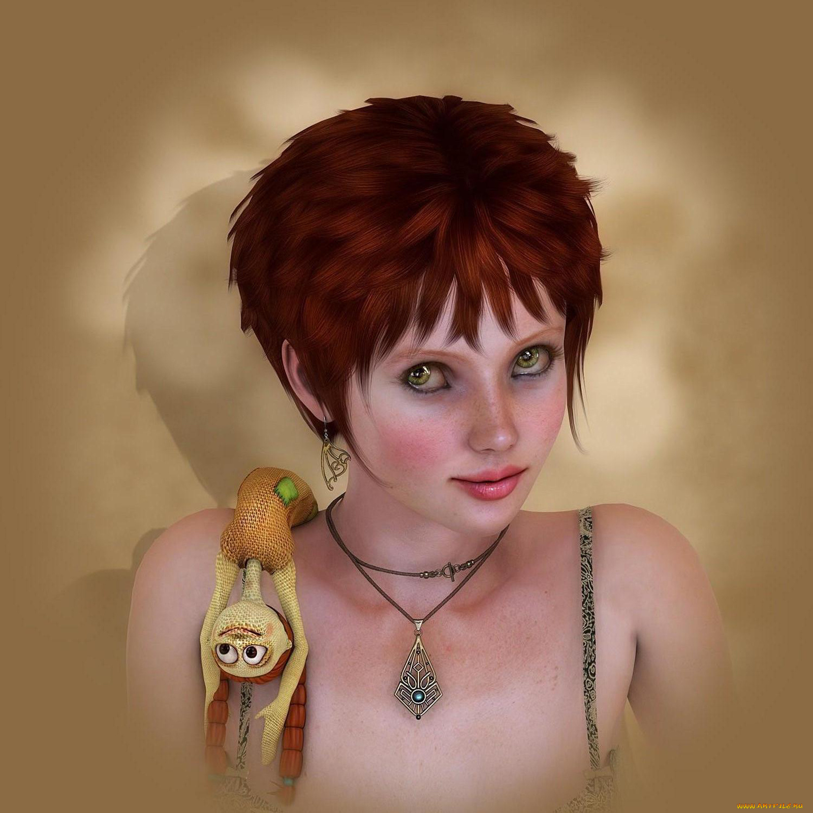 3д, графика, people, люди, взгляд, девушка