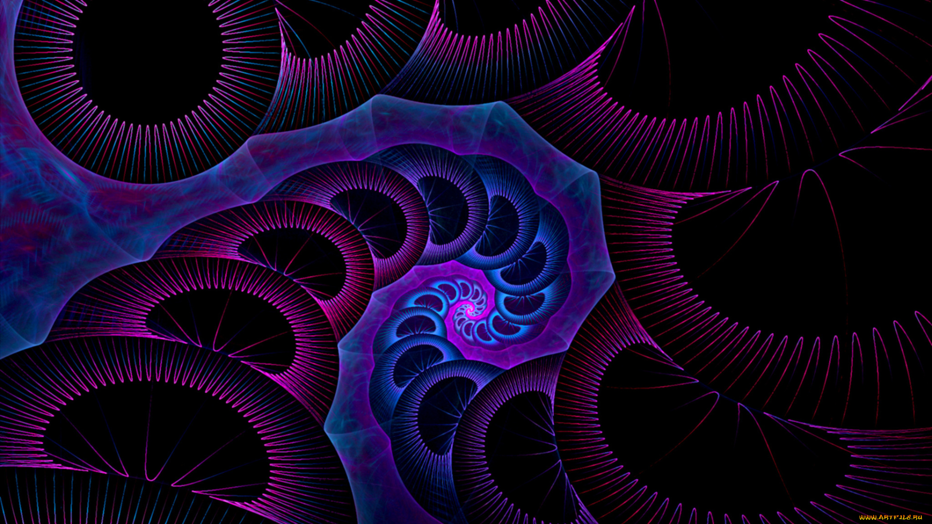 3д, графика, fractal, фракталы, узор, фон