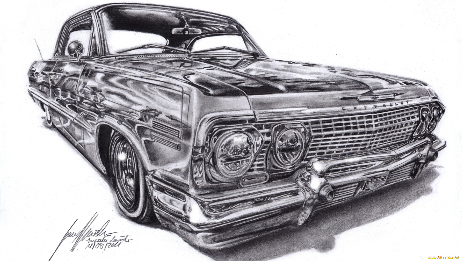 автомобили, рисованные, chevrolet