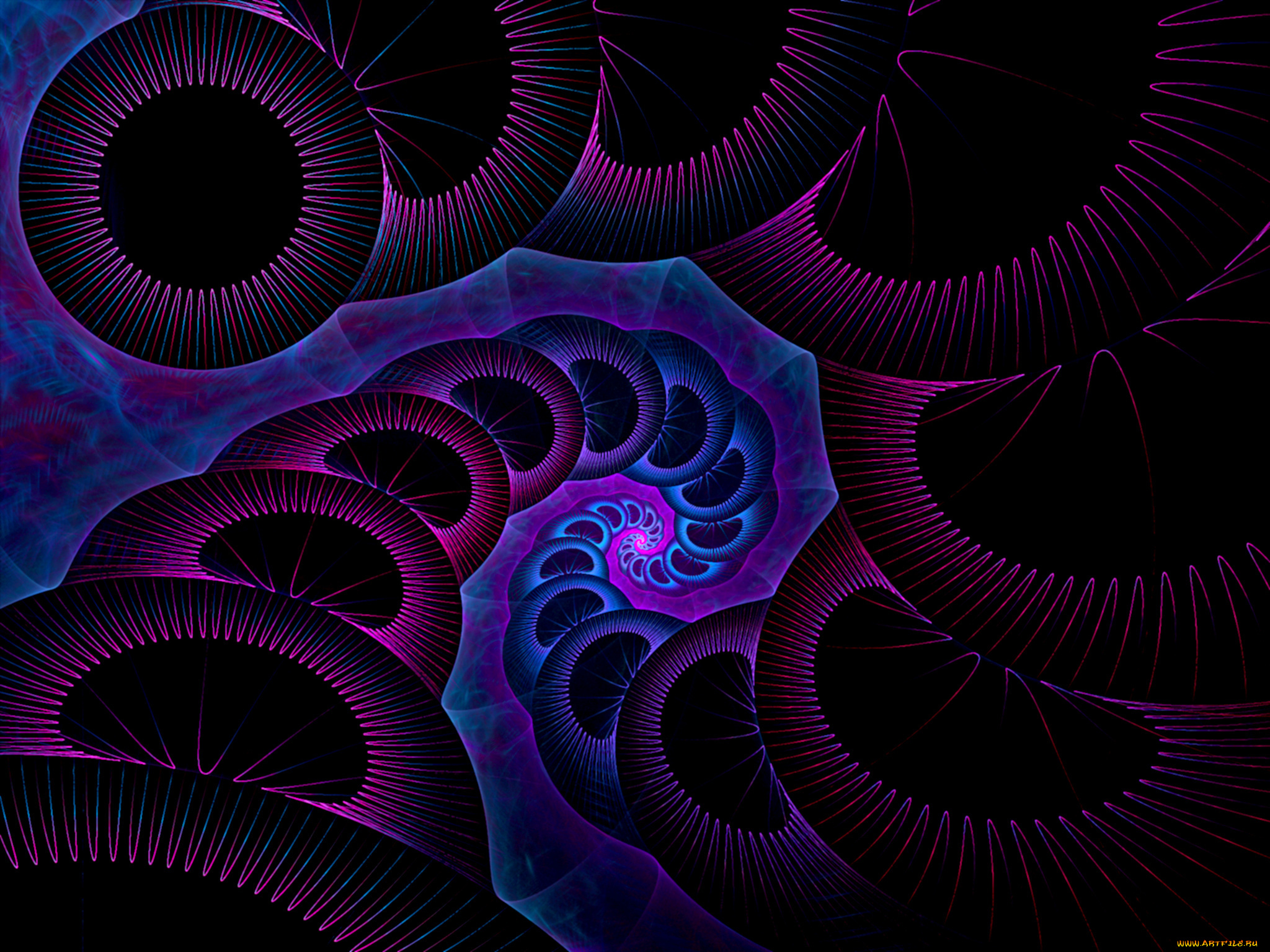 3д, графика, fractal, фракталы, узор, фон