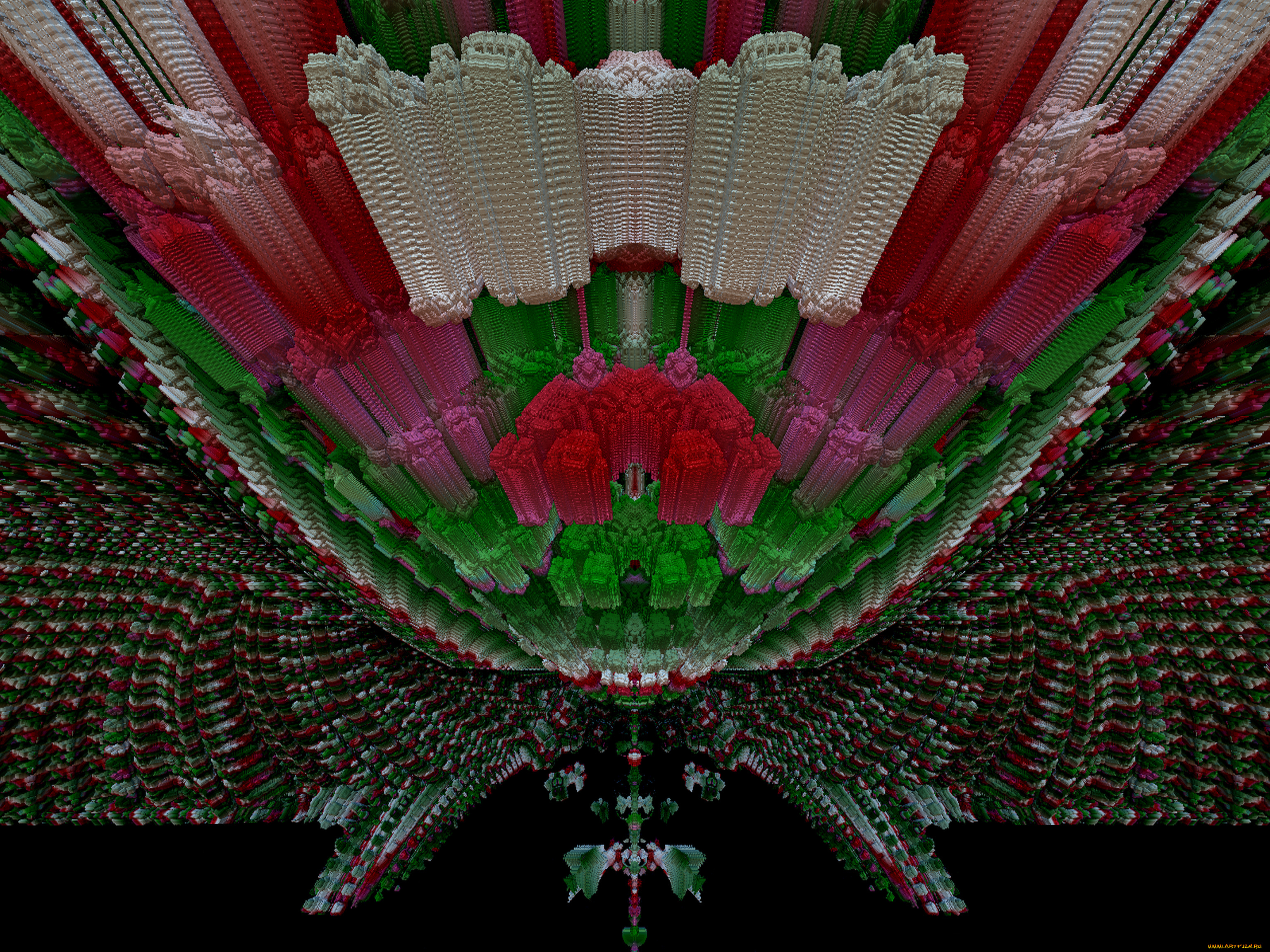 3д, графика, fractal, фракталы, узор