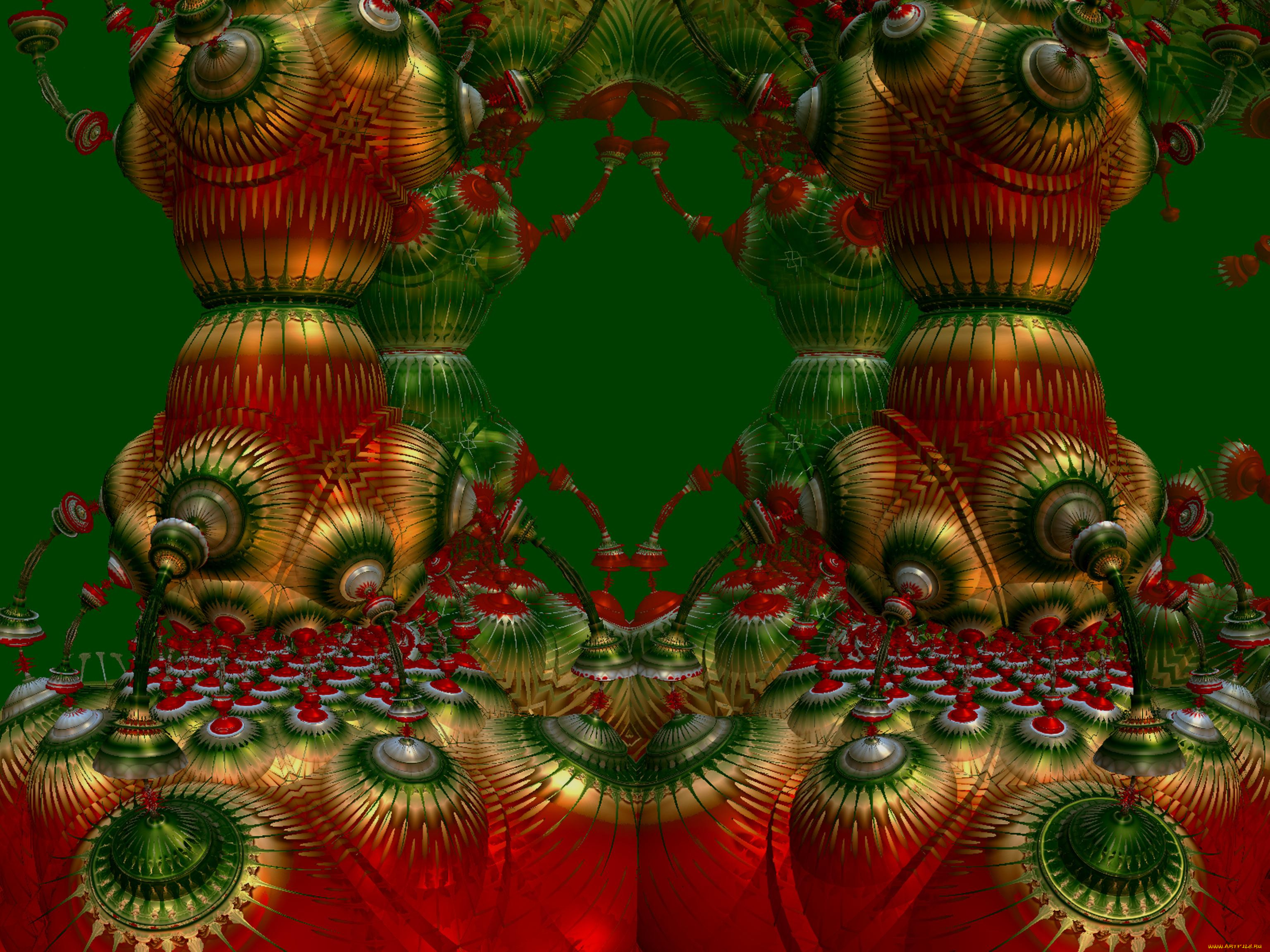 3д, графика, fractal, фракталы, узор, фон