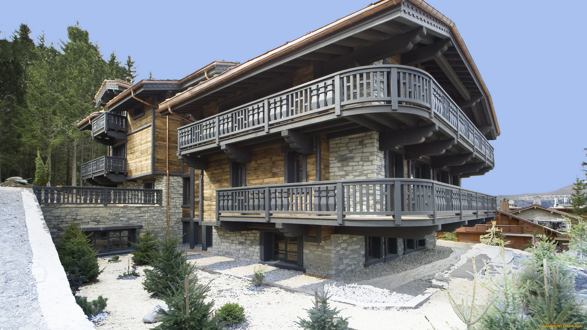 courchevel, франция, города, здания, дома, зима, дом, снег