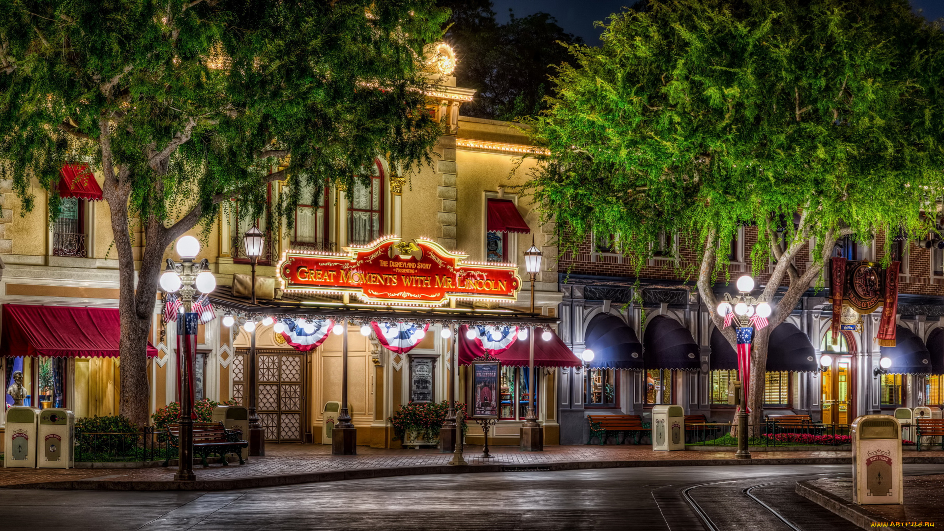 сша, калифорния, anaheim, города, диснейленд