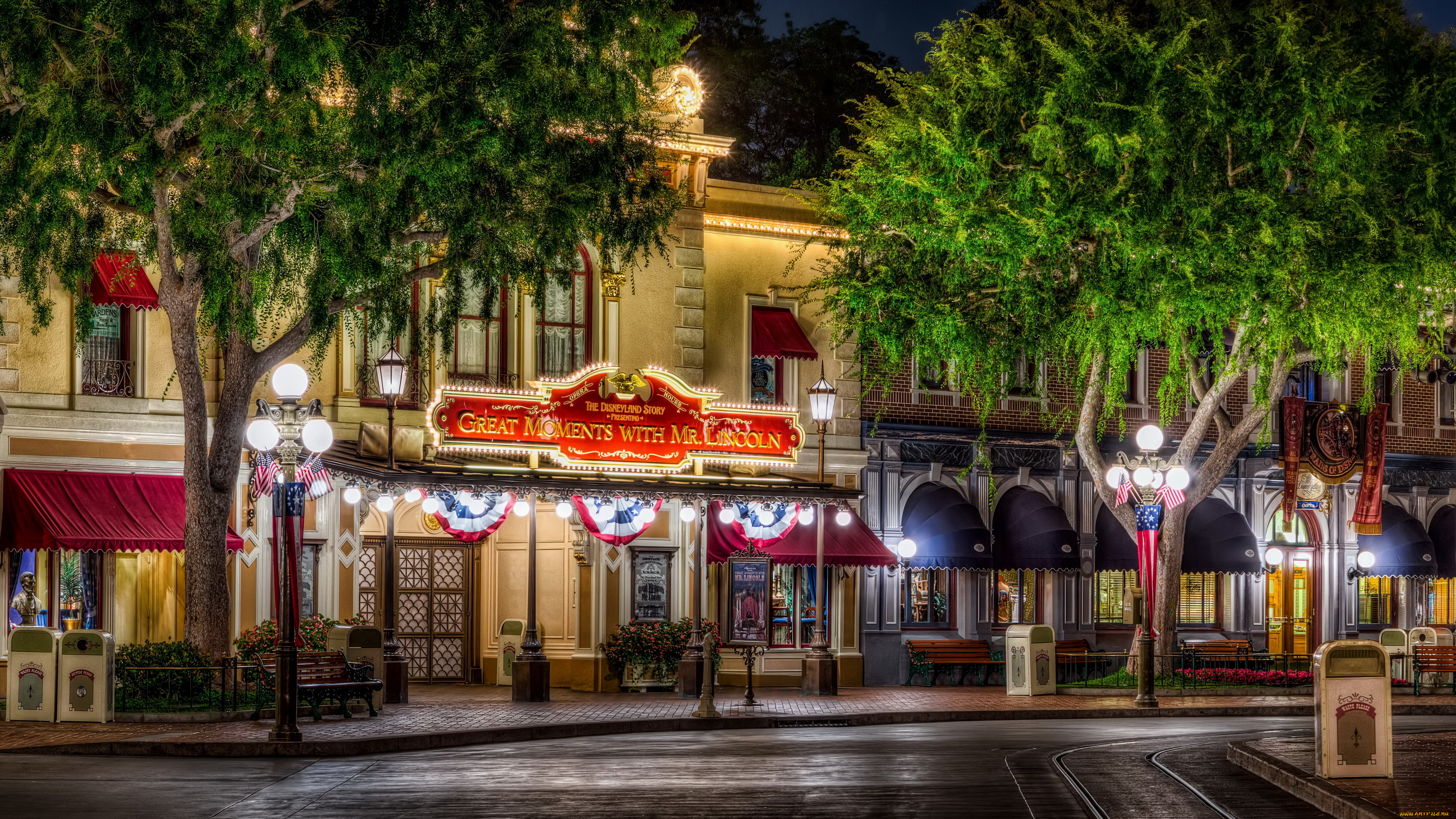 сша, калифорния, anaheim, города, диснейленд