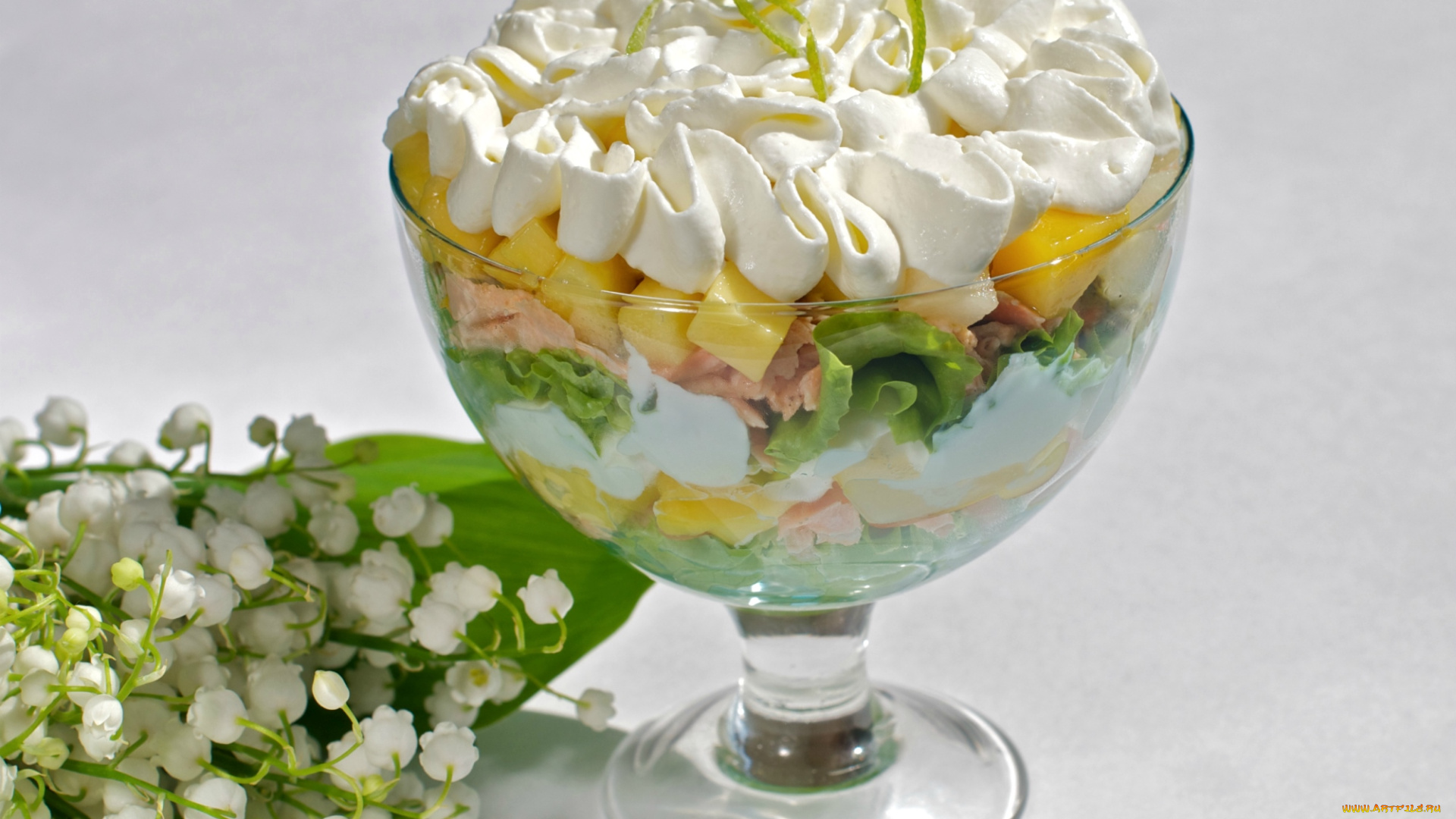 еда, салаты, , закуски, ландыши, салат