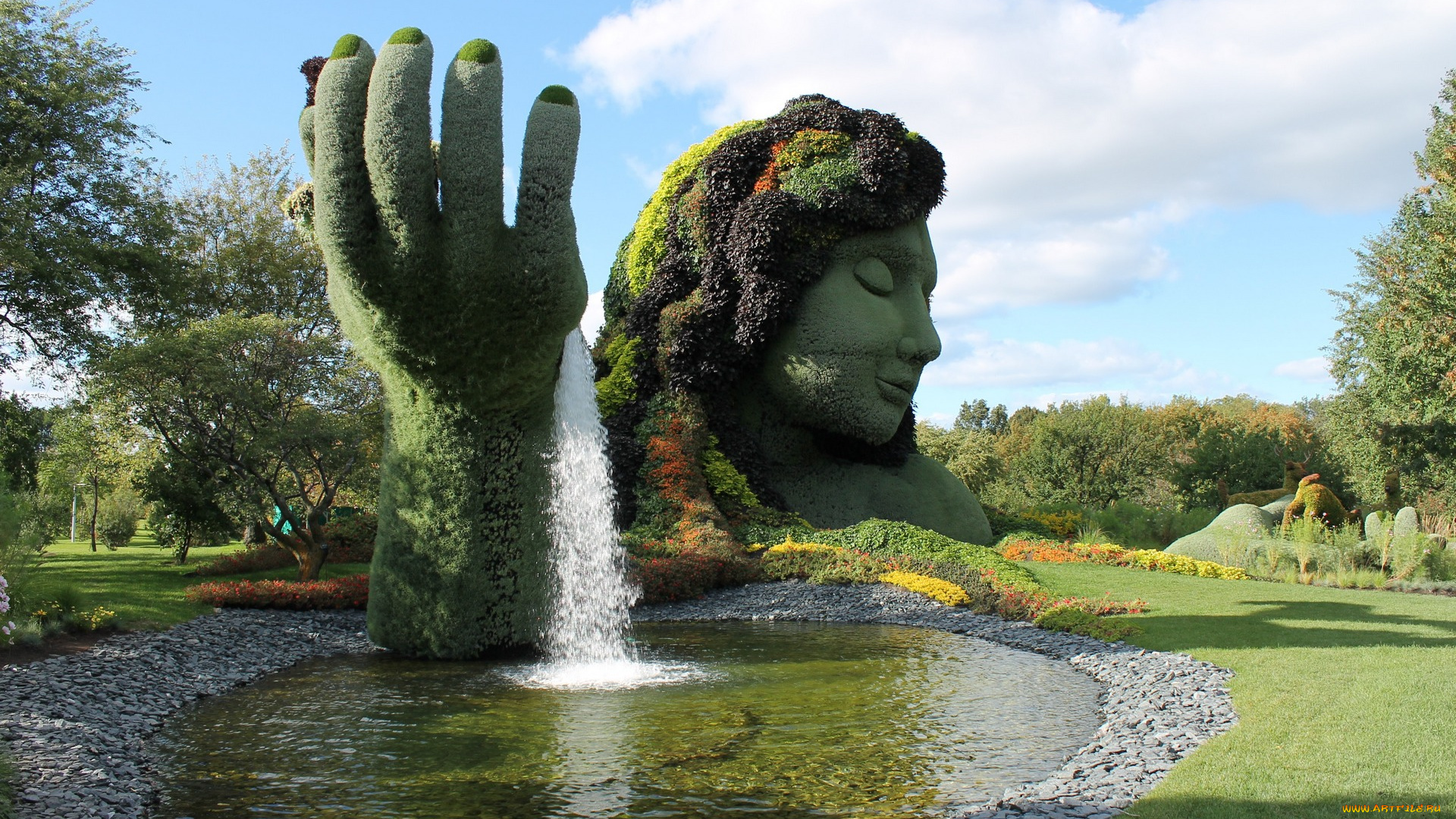 природа, парк, монреаль, ботанический, сад, выставка, калифорния, квебек