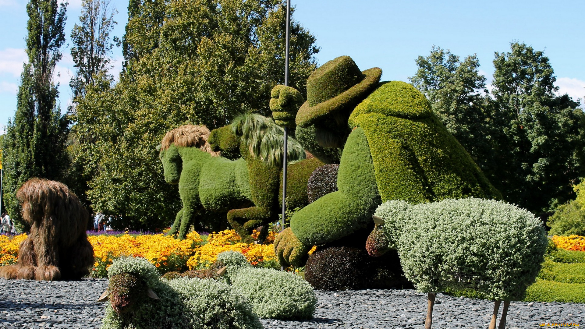 природа, парк, выставка, ботанический, сад, калифорния, квебек, монреаль