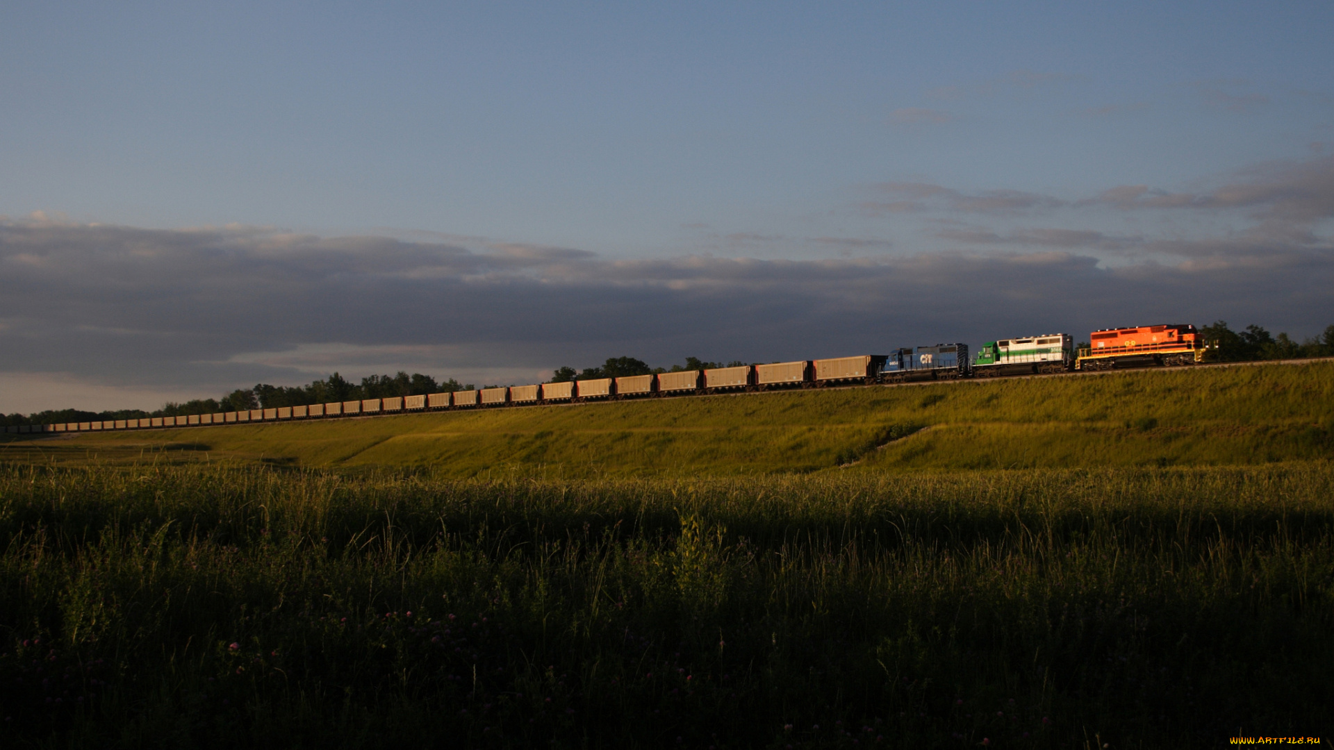 техника, поезда, рельсы, железная, локомотив, дорога