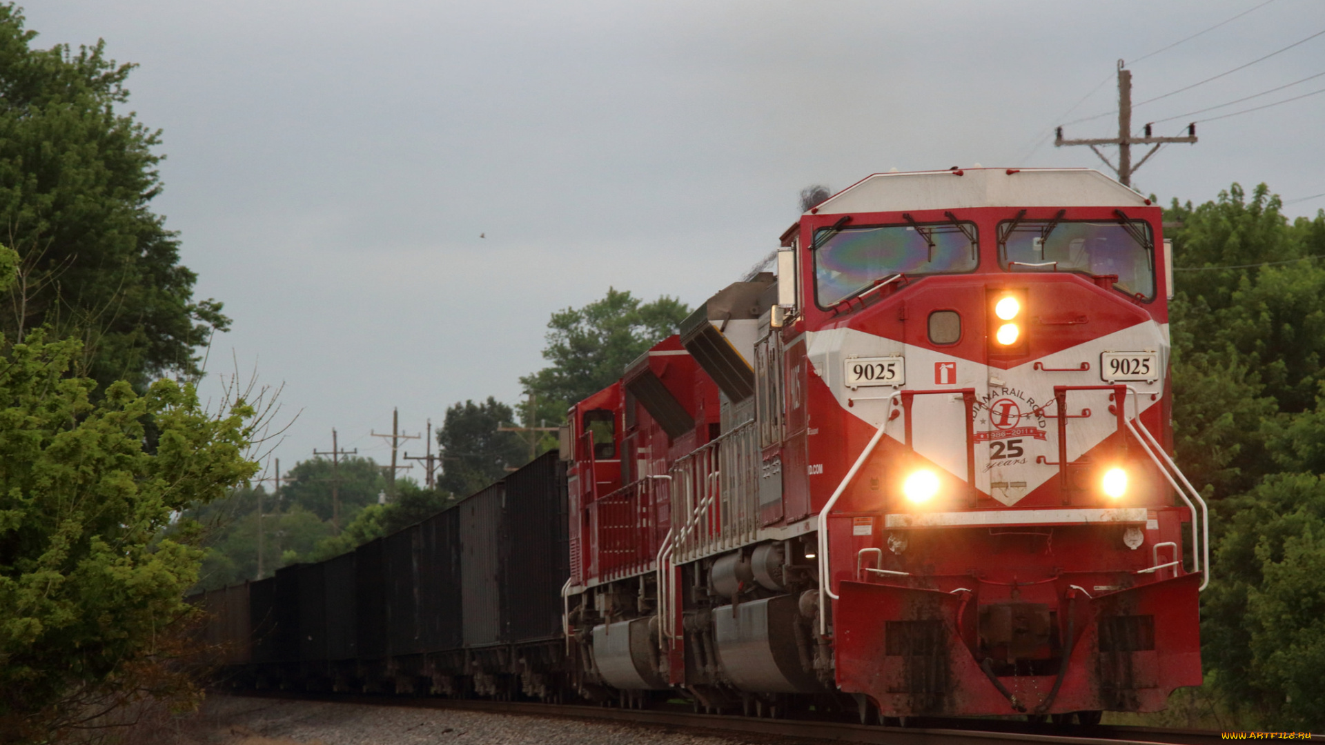 техника, поезда, железная, локомотив, дорога, рельсы