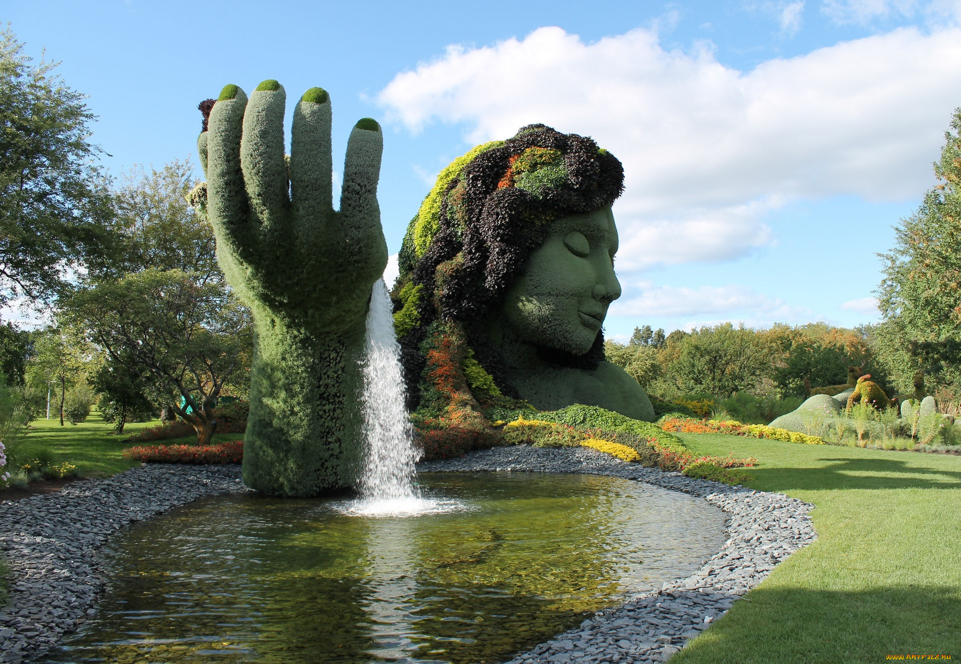 природа, парк, монреаль, ботанический, сад, выставка, калифорния, квебек