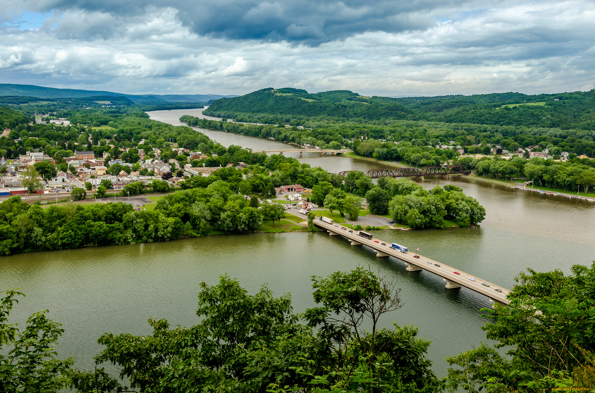 northumberland, , pennsylvania, города, -, панорамы, нортумберленд, шикеллами, парк, susquehanna, river, pennsylvania, shikellamy, state, park, река, панорама, мосты, саскуэханна, пенсильвания