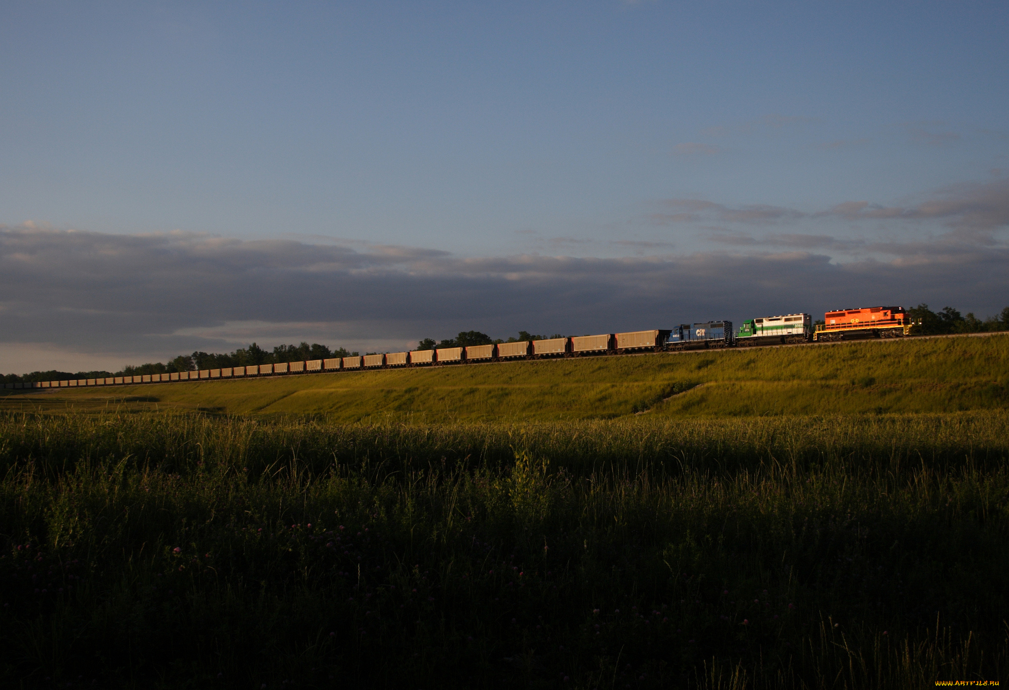 техника, поезда, рельсы, железная, локомотив, дорога