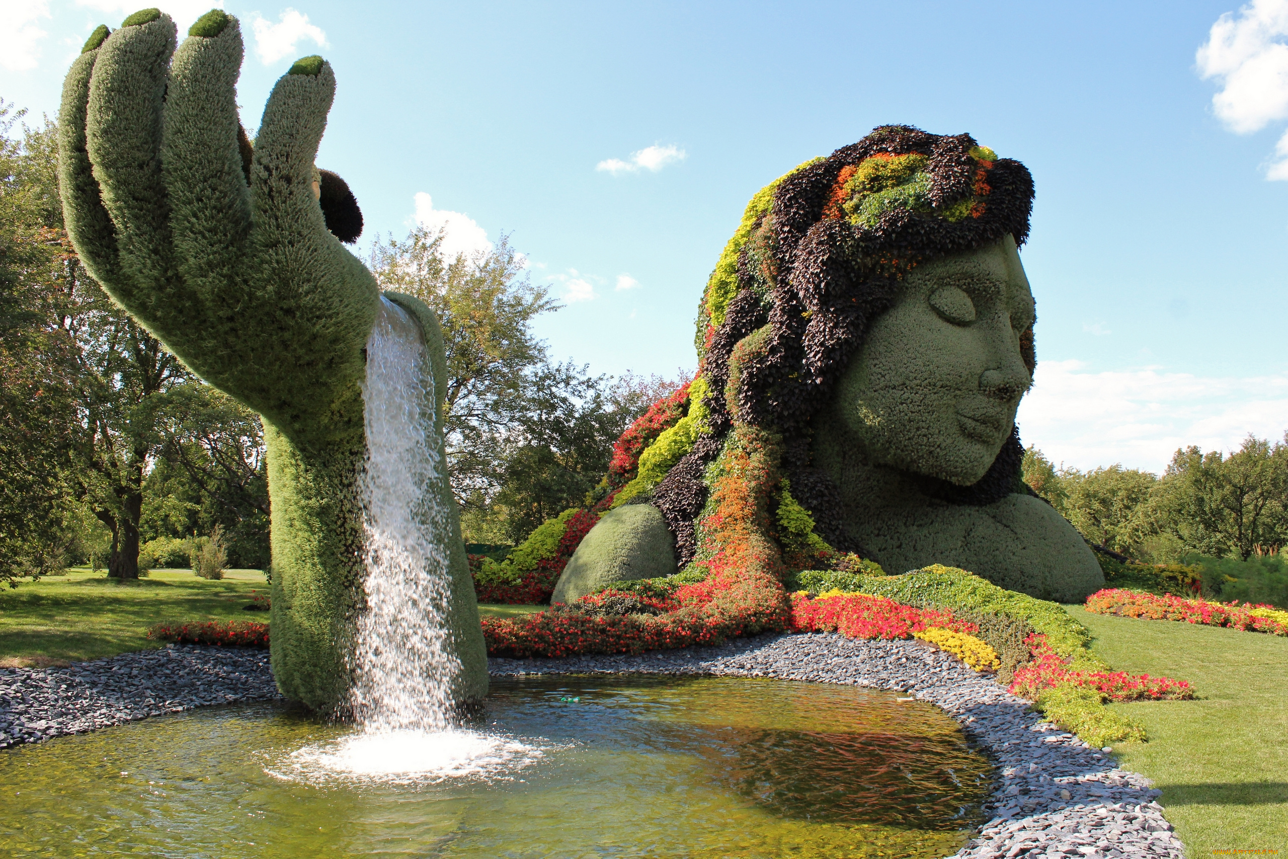 природа, парк, выставка, калифорния, ботанический, сад, квебек, монреаль