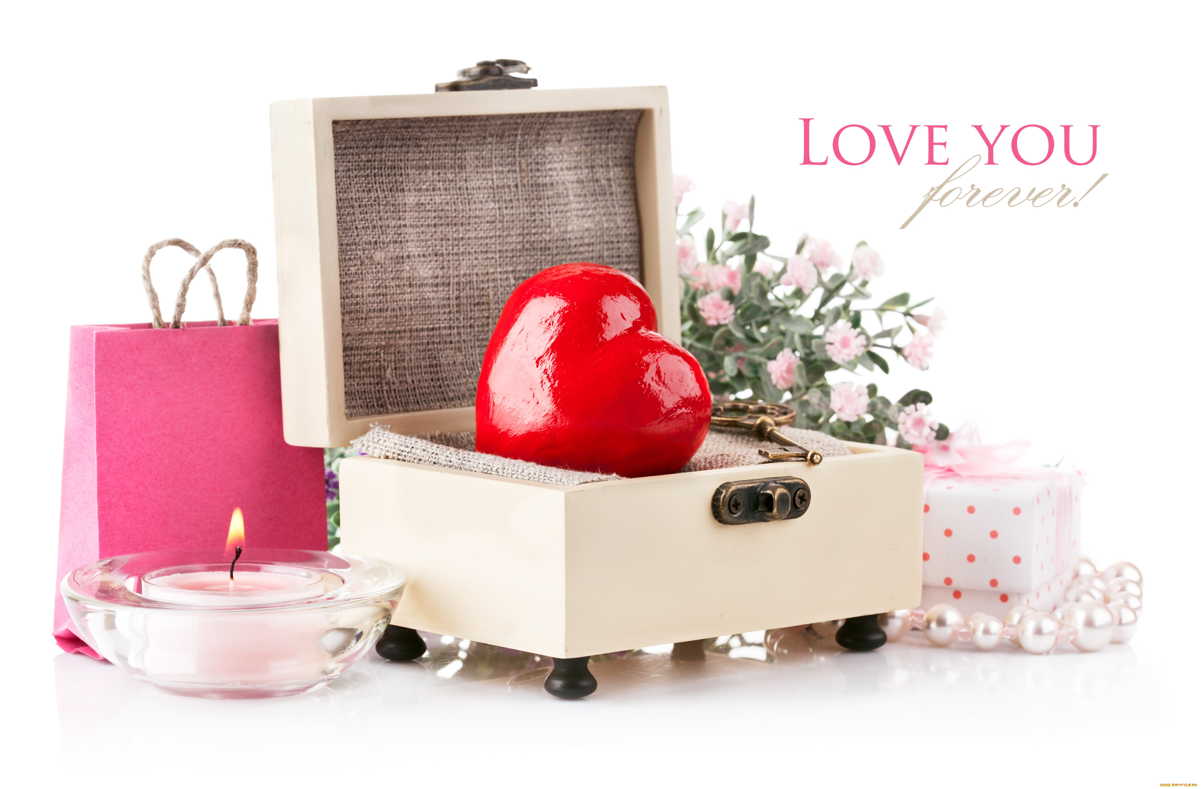 праздничные, день, святого, валентина, , сердечки, , любовь, сердце, свеча