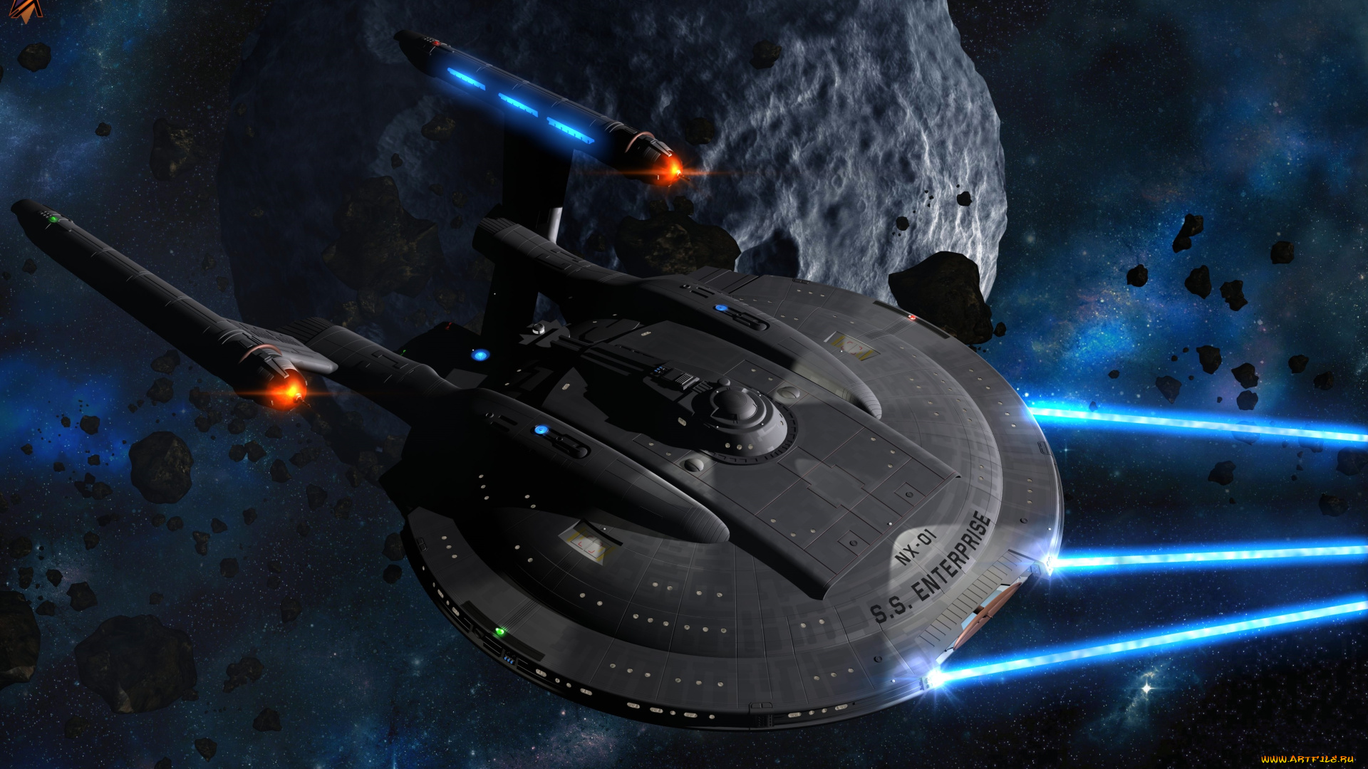 космос, арт, вселенная, полет, космический, корабль, планета