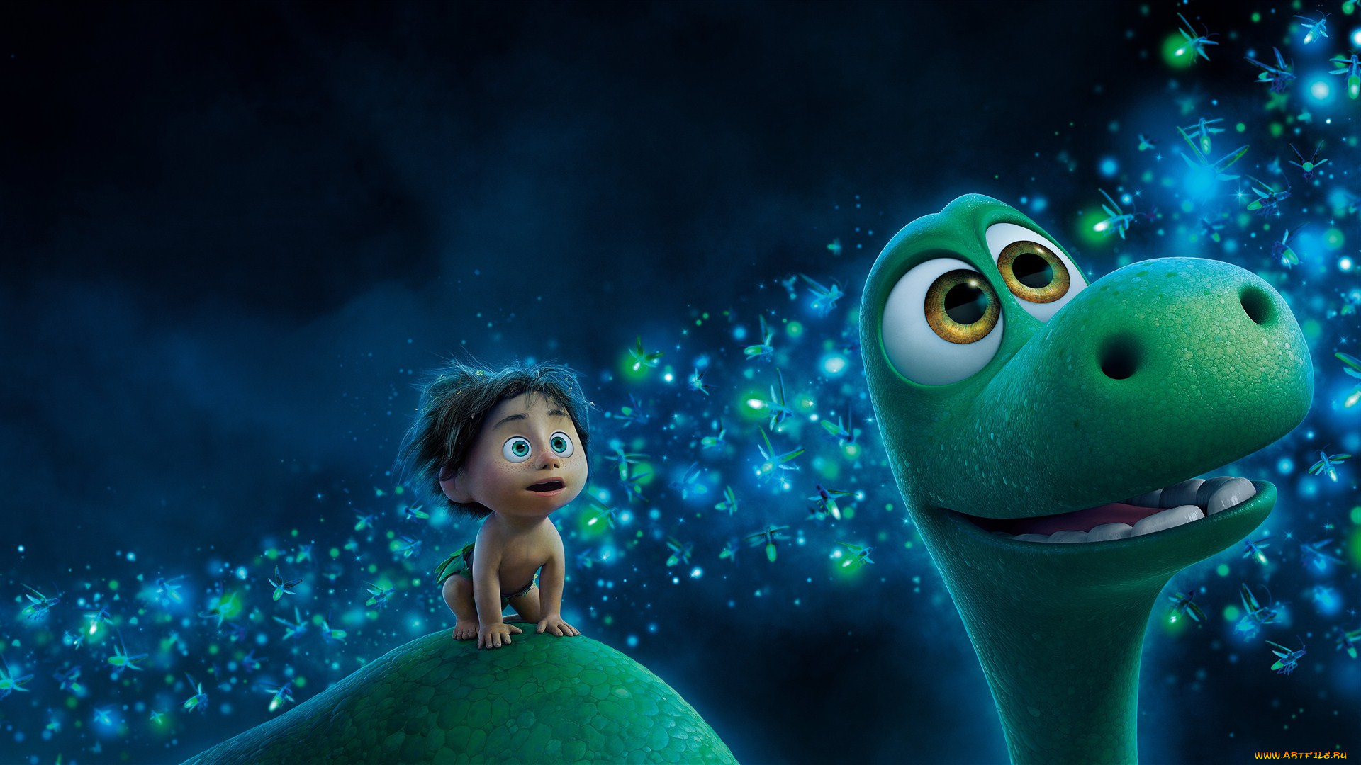 мультфильмы, the, good, dinosaur, персонажи