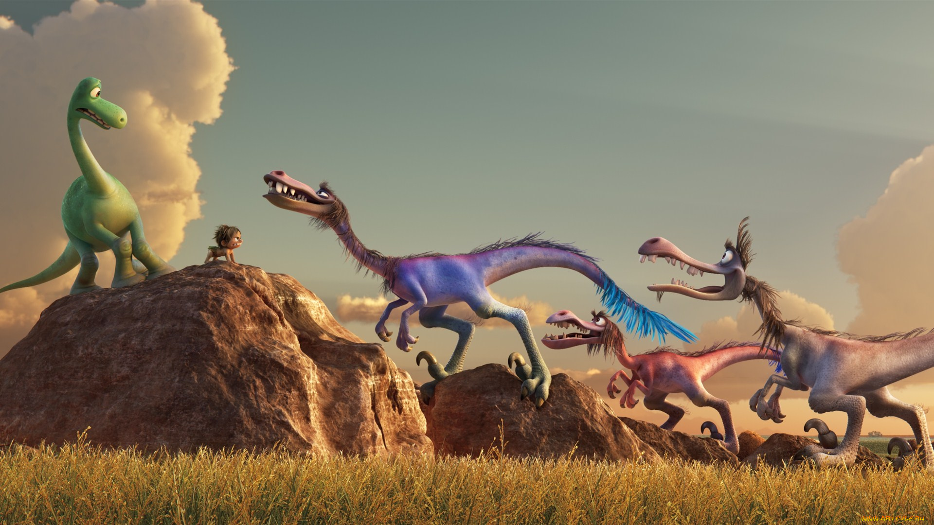 the, good, dinosaur, мультфильмы, персонаж