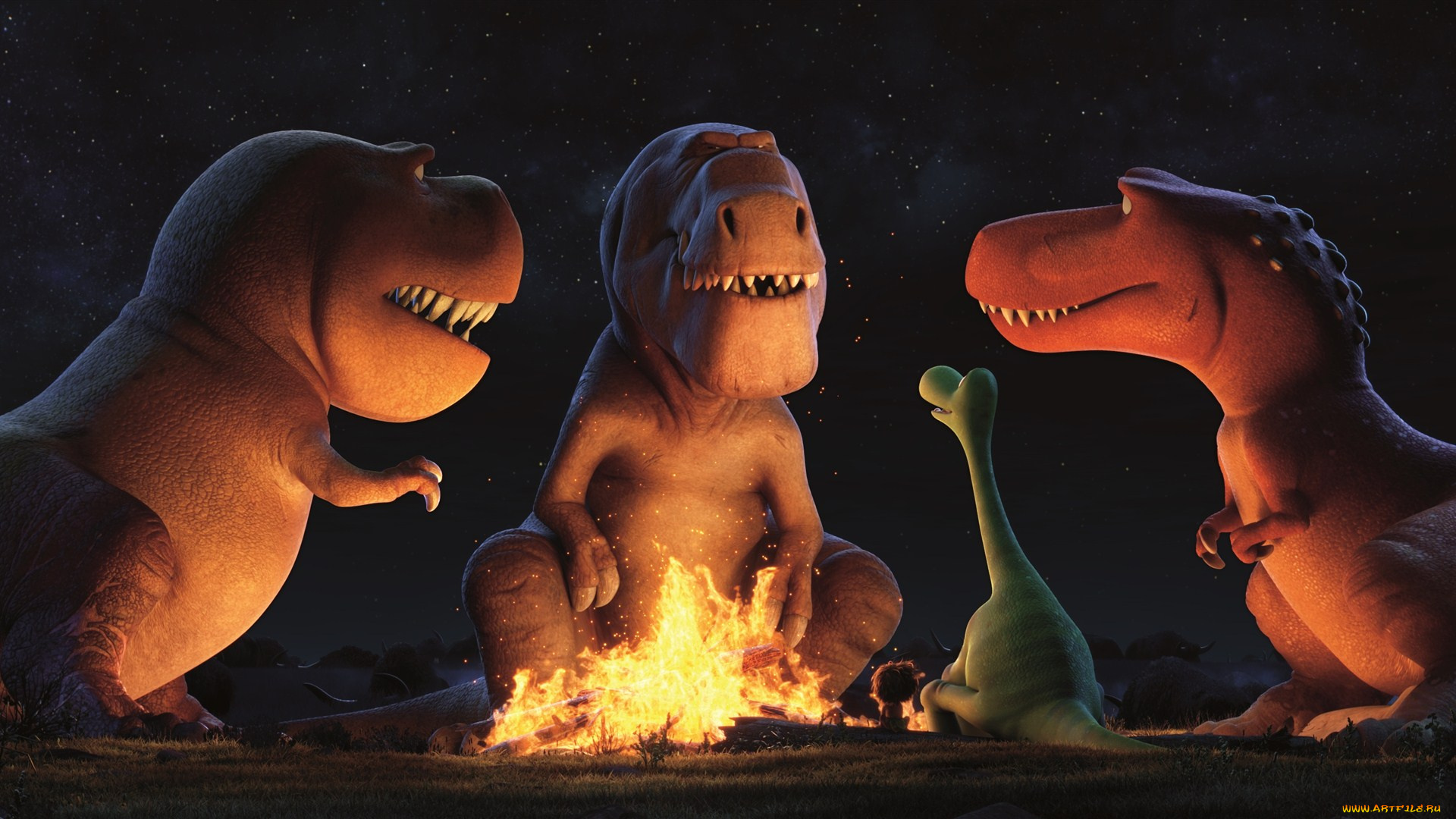 the, good, dinosaur, мультфильмы, персонаж