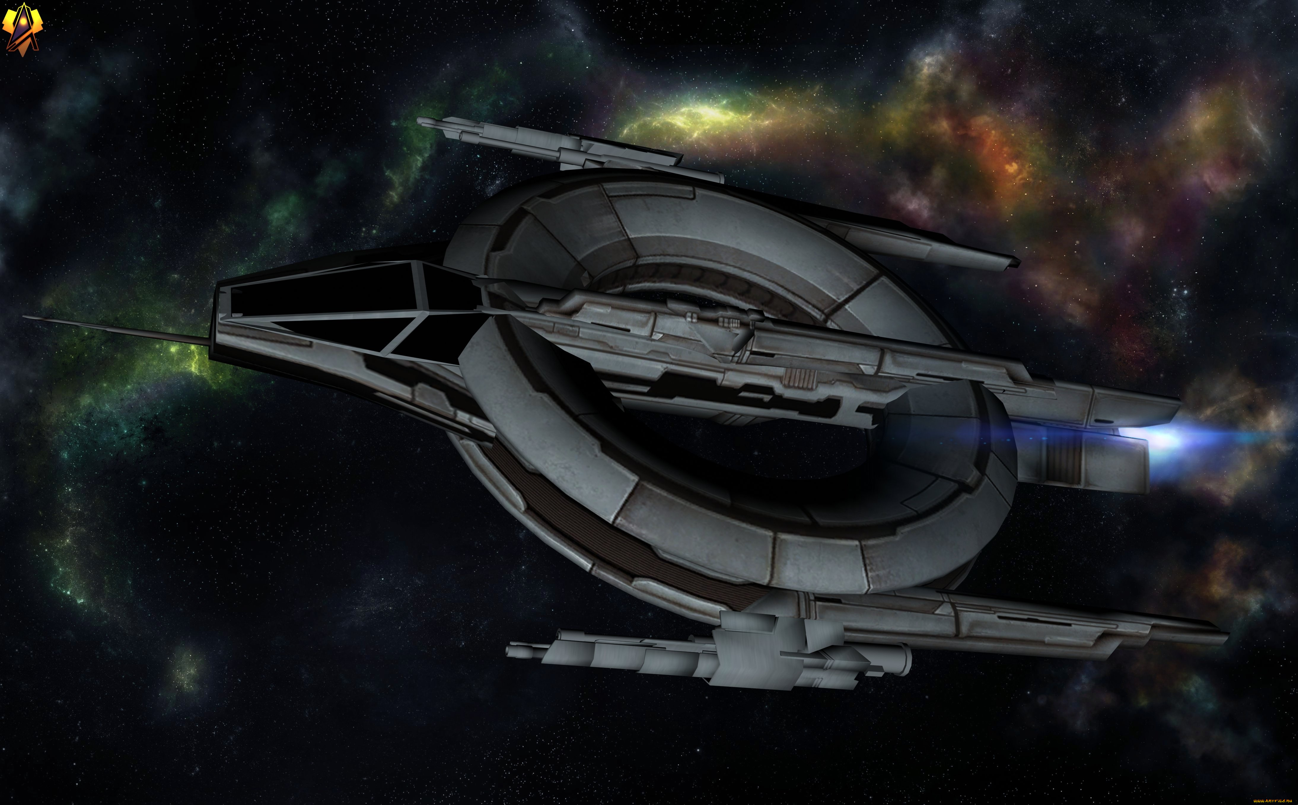 космос, арт, вселенная, полет, космический, корабль