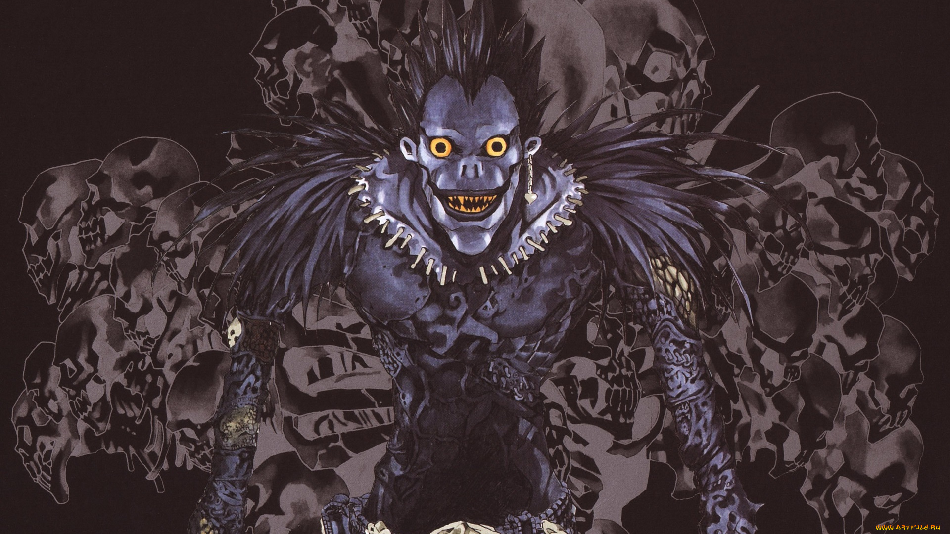 аниме, death, note, ryuk