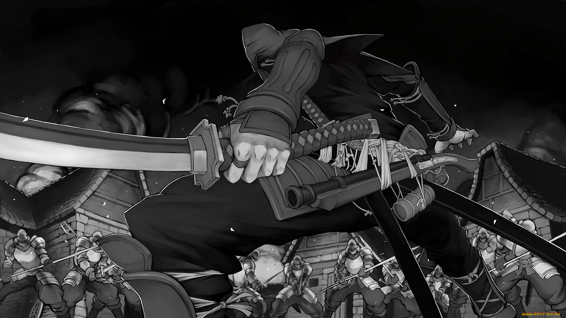 аниме, drifters, toyohisa, sshimazu