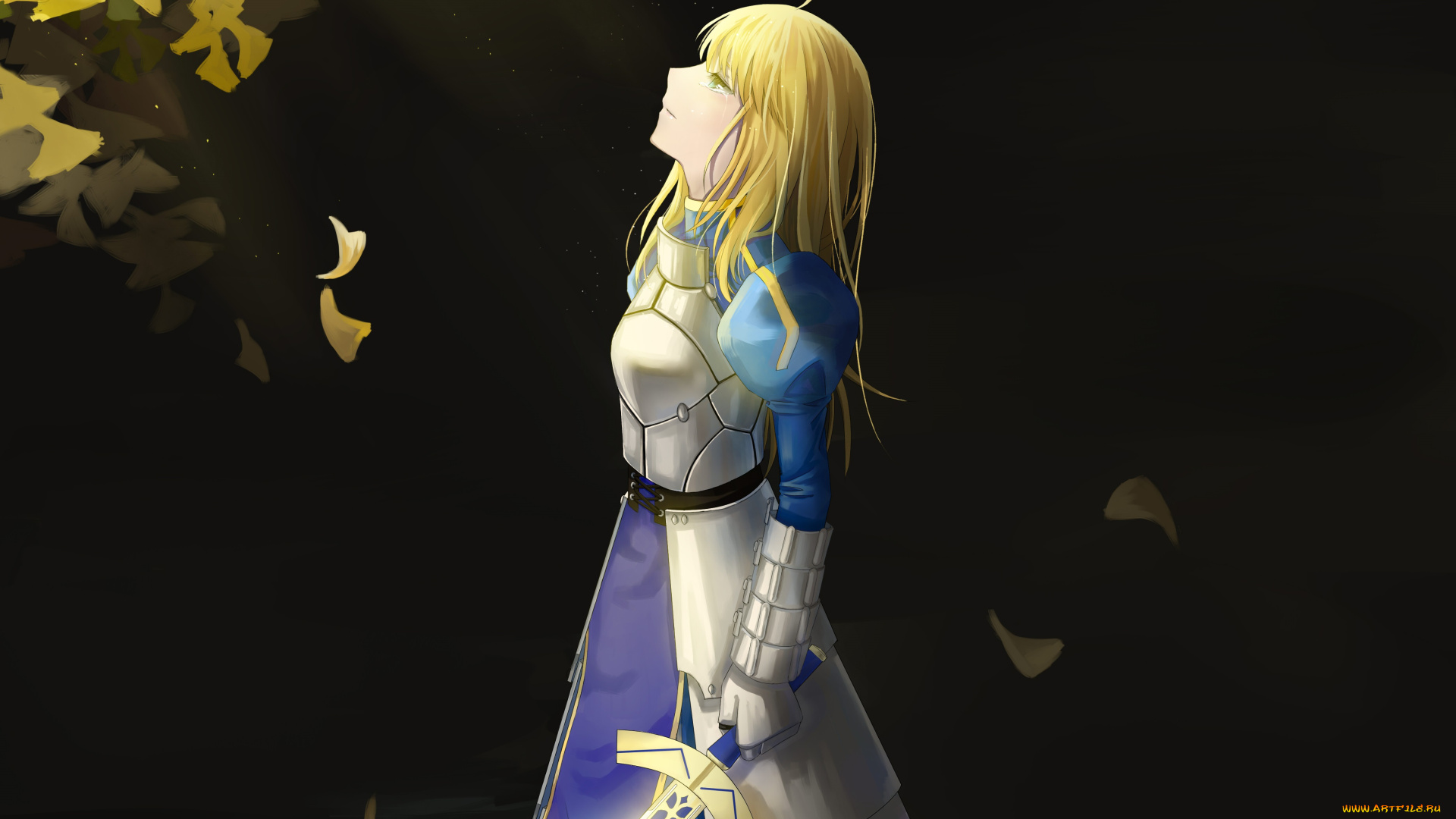 аниме, fate, stay, night, saber