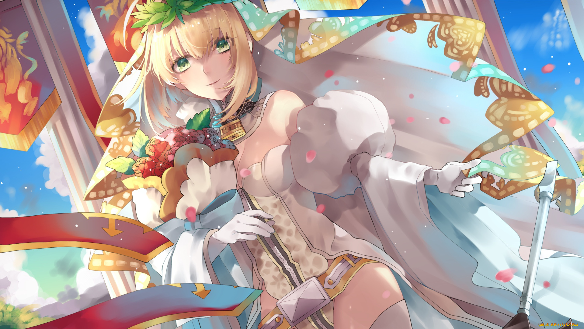 аниме, fate, stay, night, saber, bride