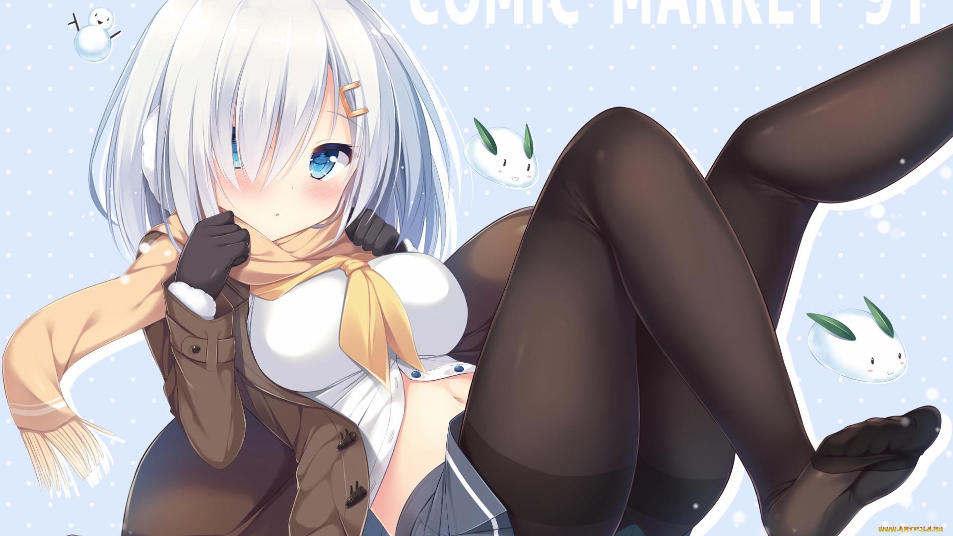 аниме, kantai, collection, hamakaze