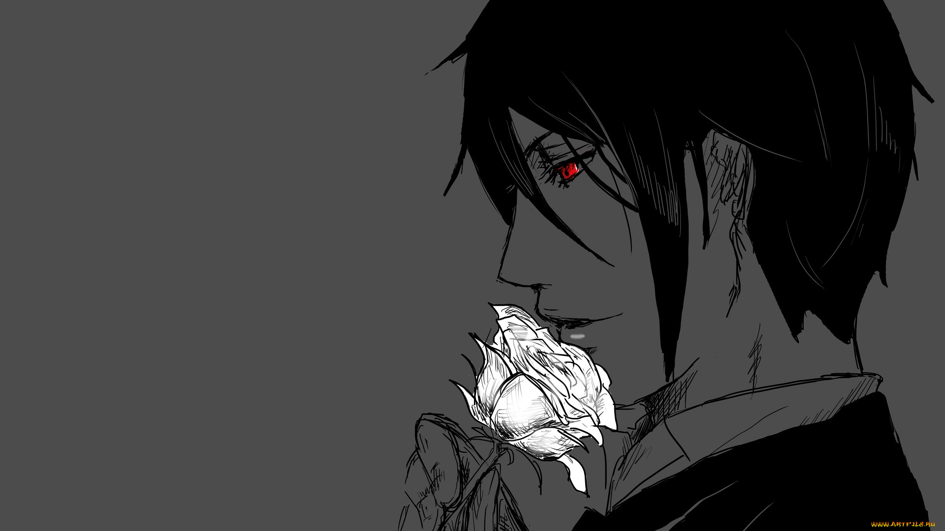 аниме, kuroshitsuji, sebastian, michaelis