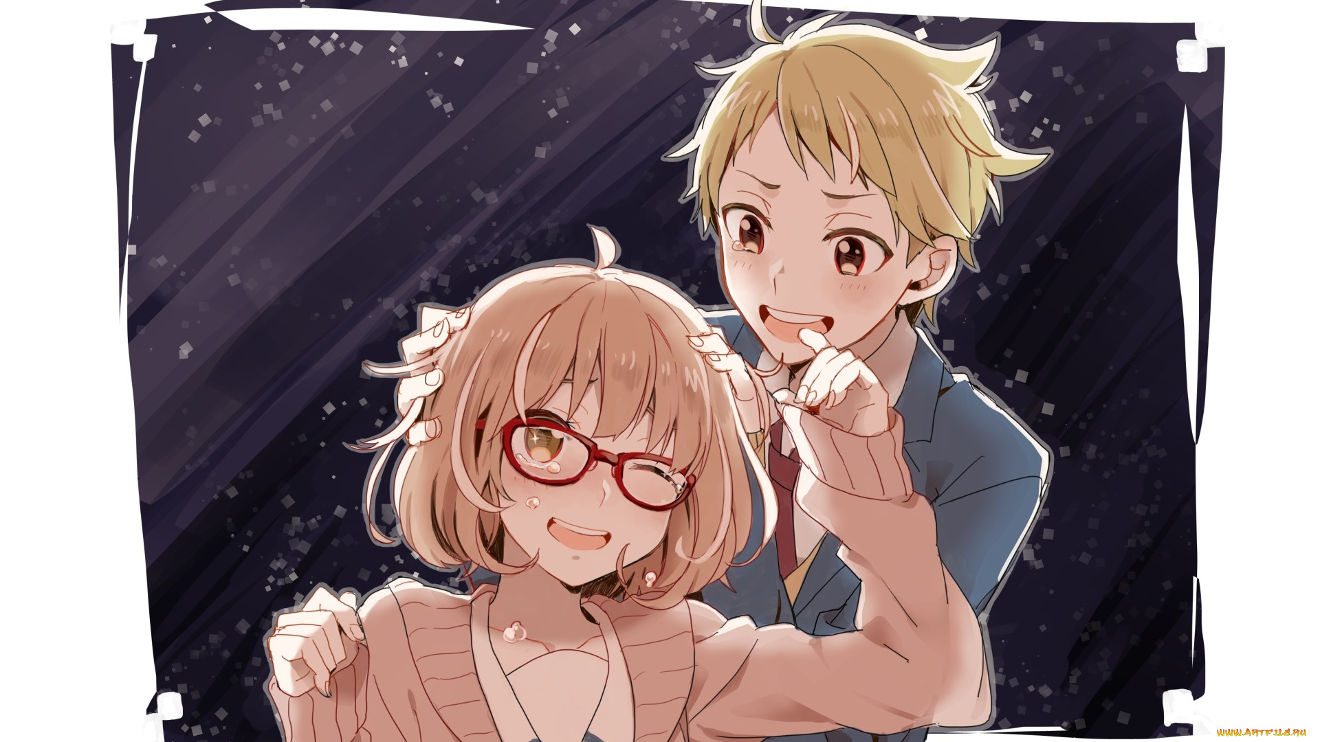 аниме, kyoukai, no, kanata, kuriyama, mirai, kanbara, akihito