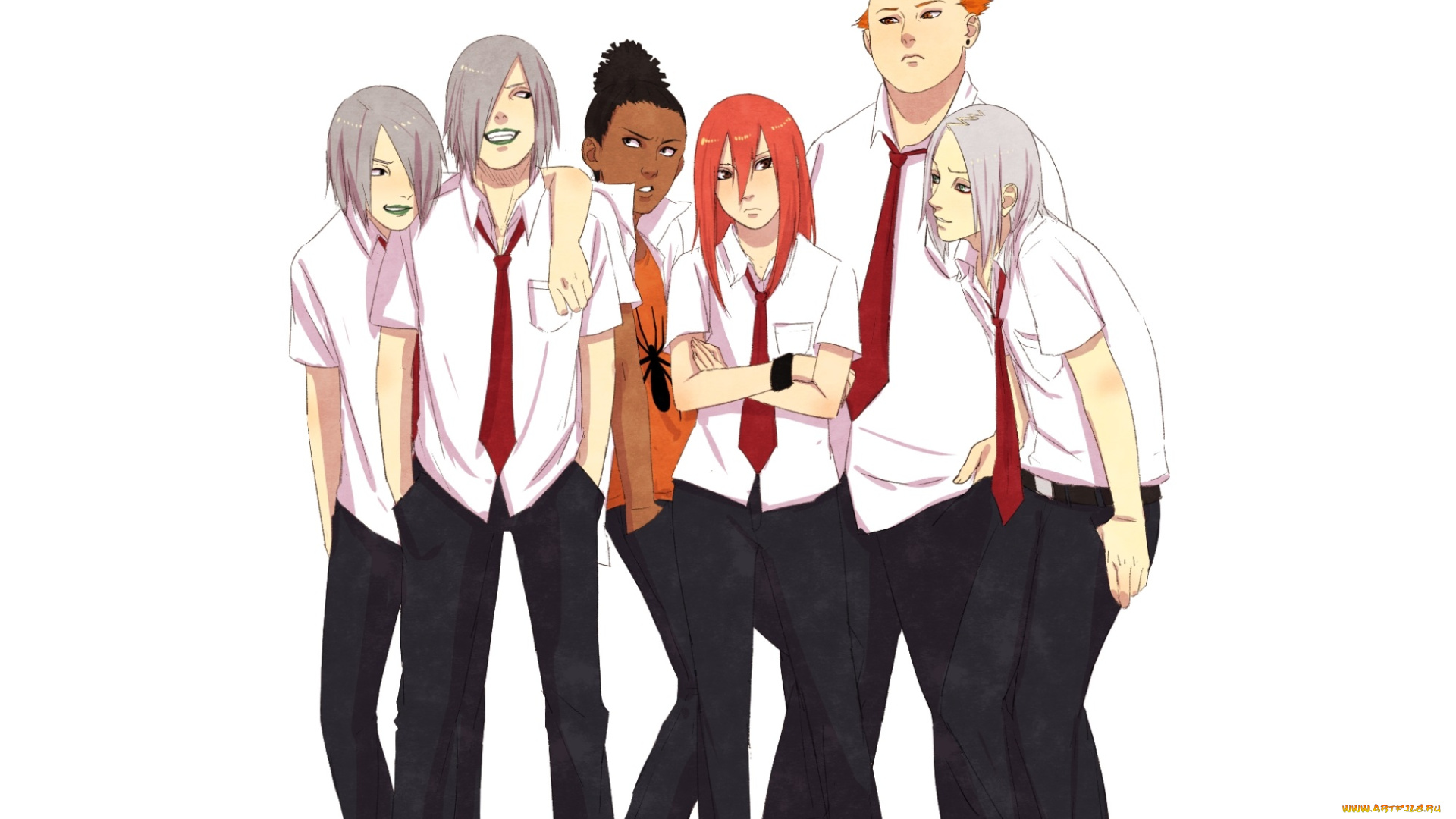 аниме, naruto, sound, ninja, five