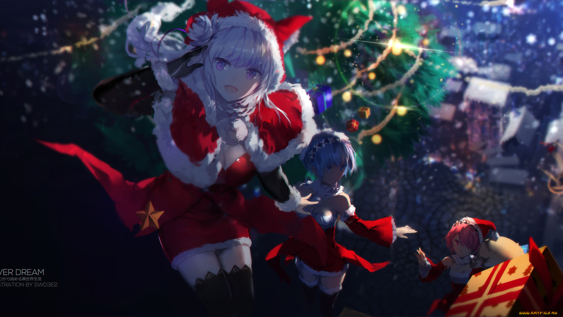 аниме, re, , zero, kara, hajimeru, isekai, seikatsu, эмилия