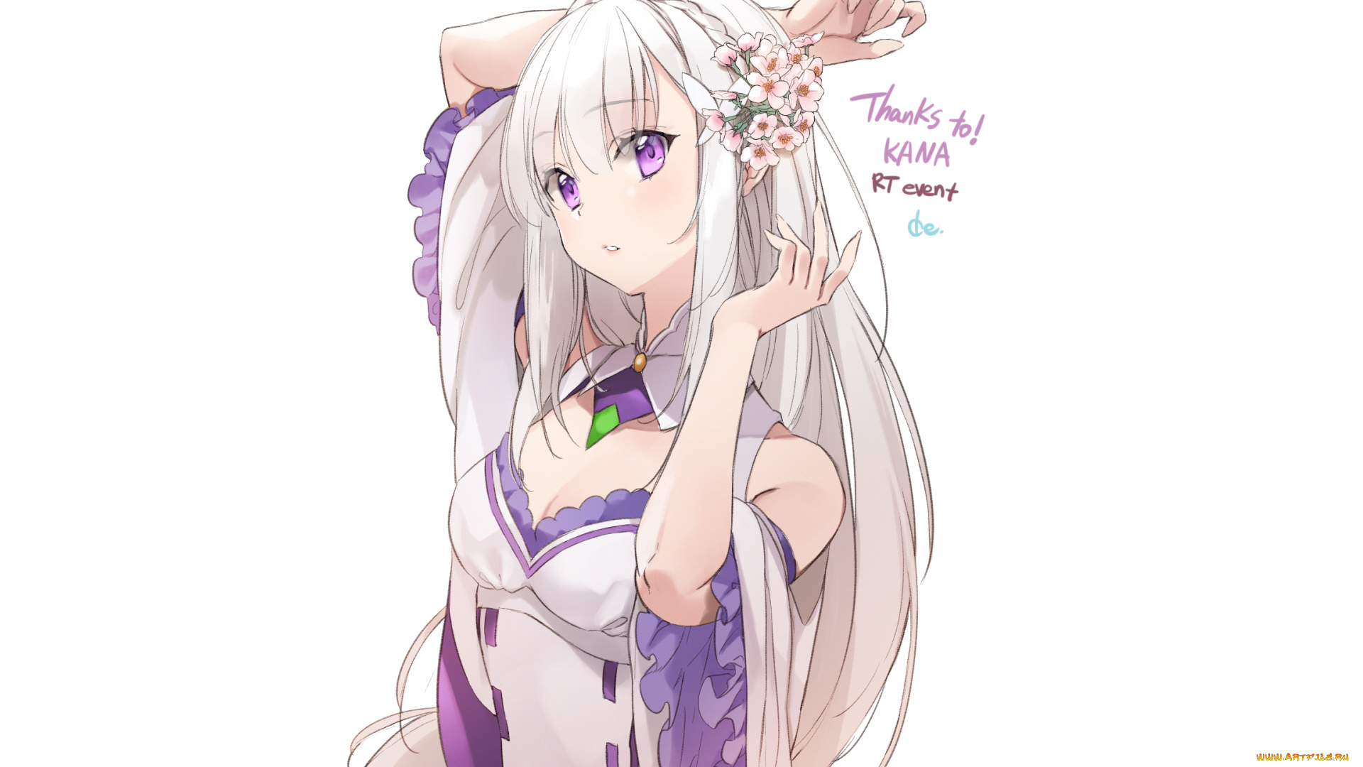 аниме, re, , zero, kara, hajimeru, isekai, seikatsu, эмилия