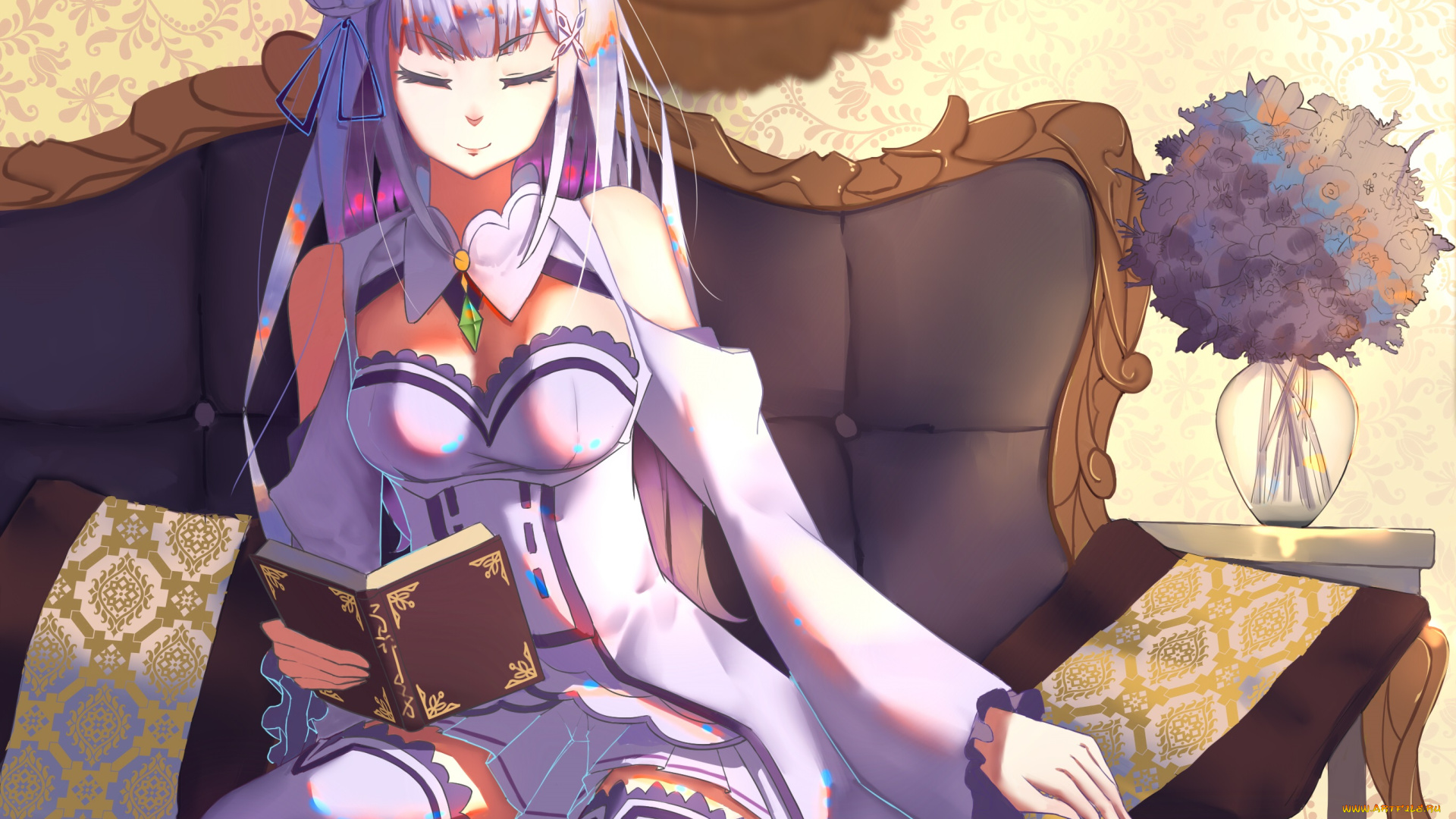 аниме, re, , zero, kara, hajimeru, isekai, seikatsu, эмилия