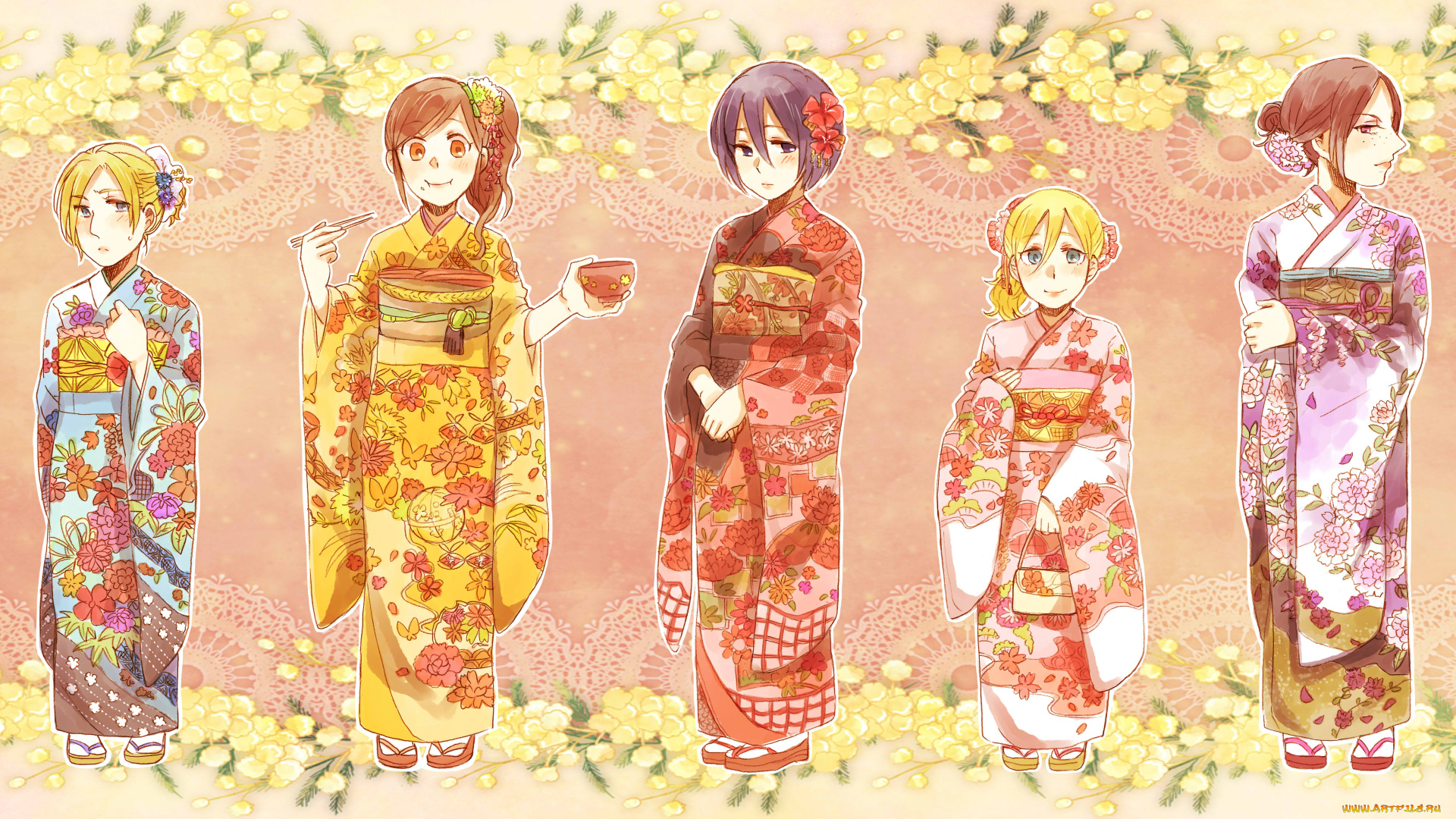 аниме, shingeki, no, kyojin, девушки