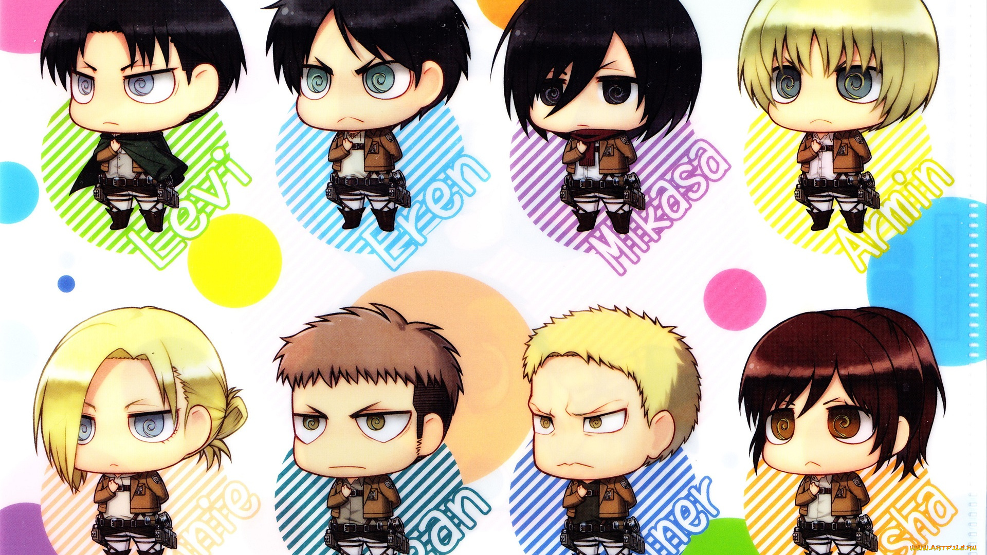 аниме, shingeki, no, kyojin, малыши