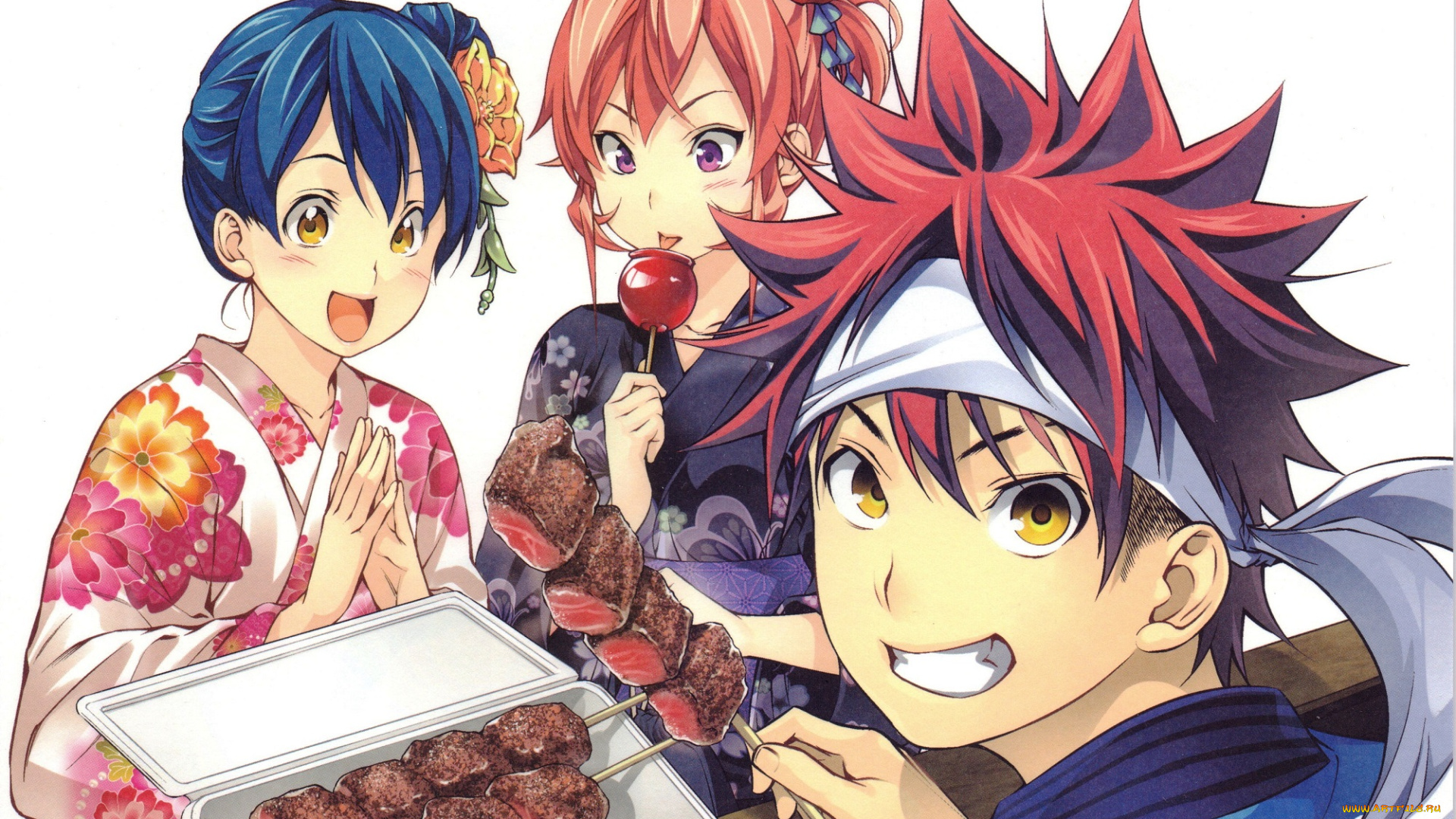 аниме, shokugeki, no, soma, персонажи