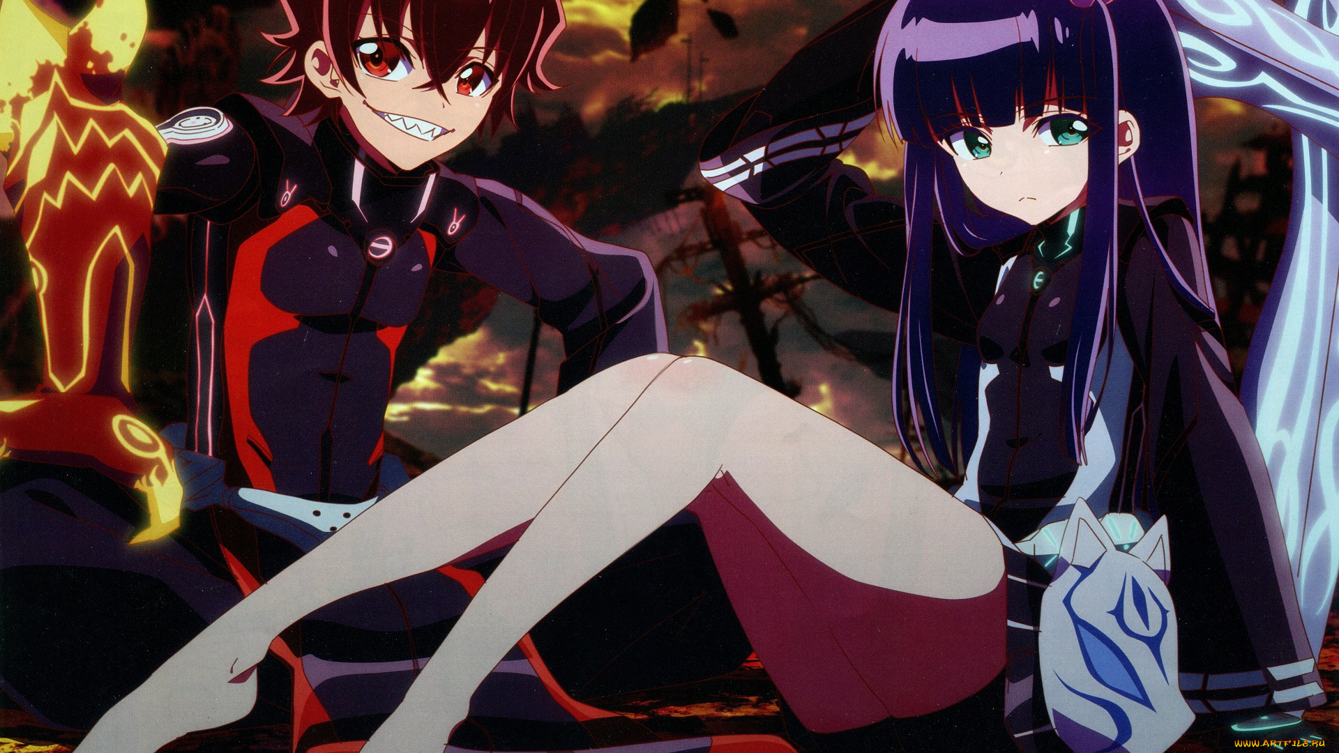 аниме, shounen, onmyouji, rokuro, enmado