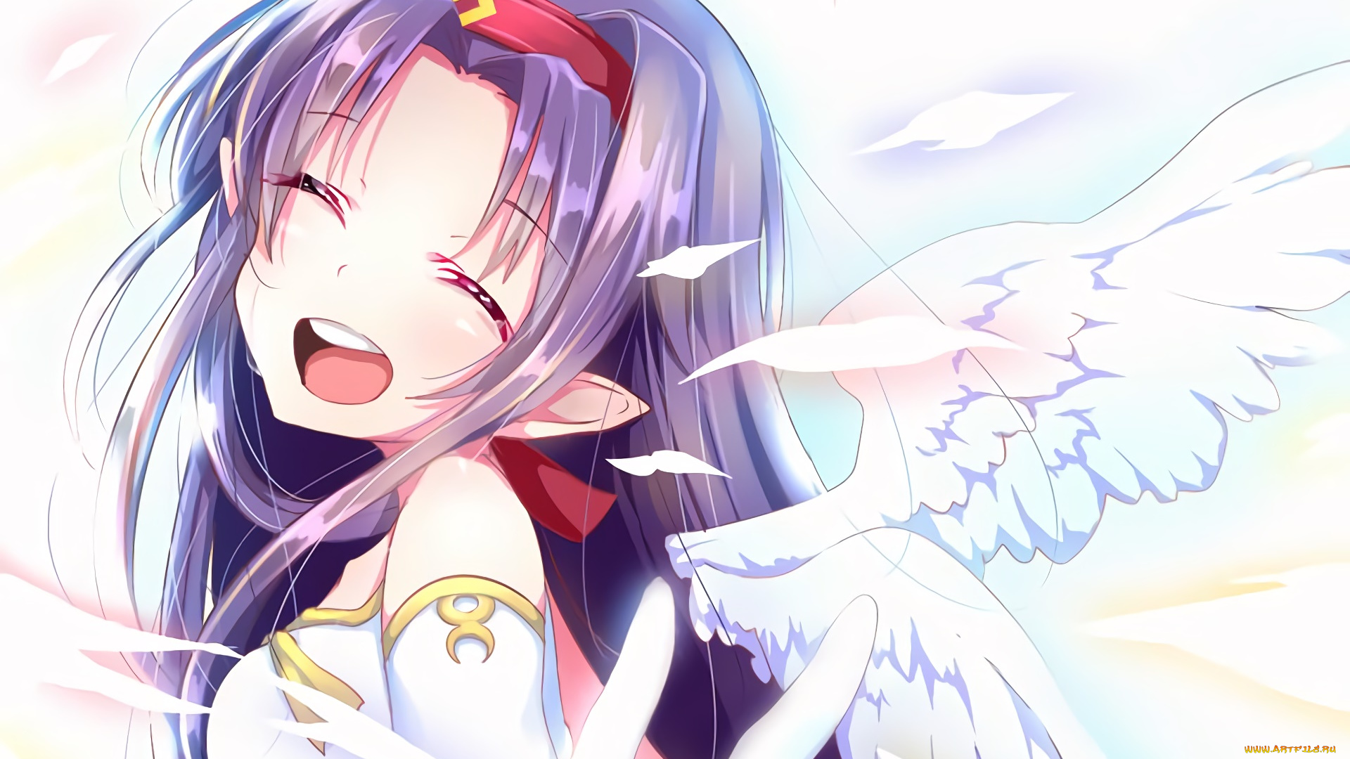 аниме, sword, art, online, девушка, взгляд, фон