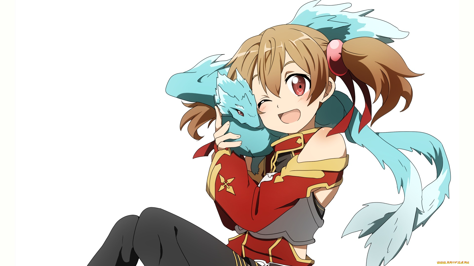 аниме, sword, art, online, девушки, взгляд, фон