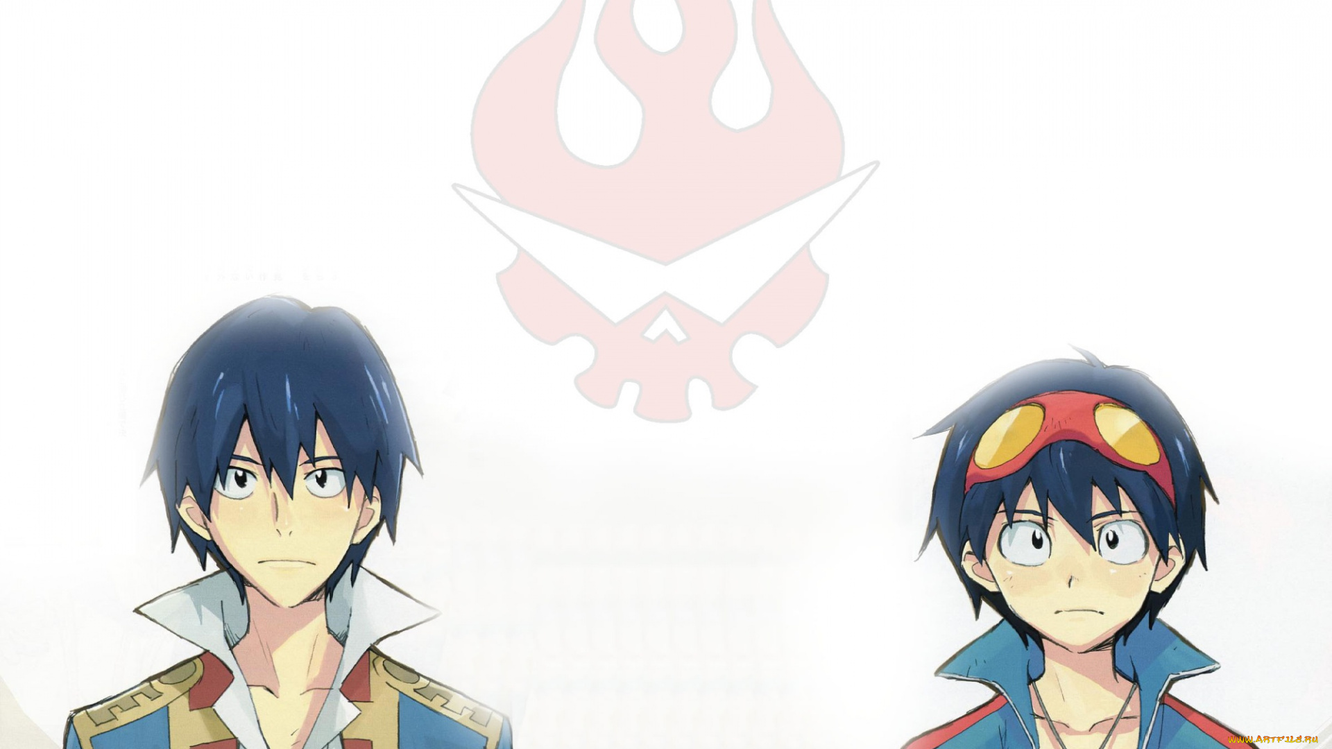 аниме, tengen, toppa, gurren-lagann, simon