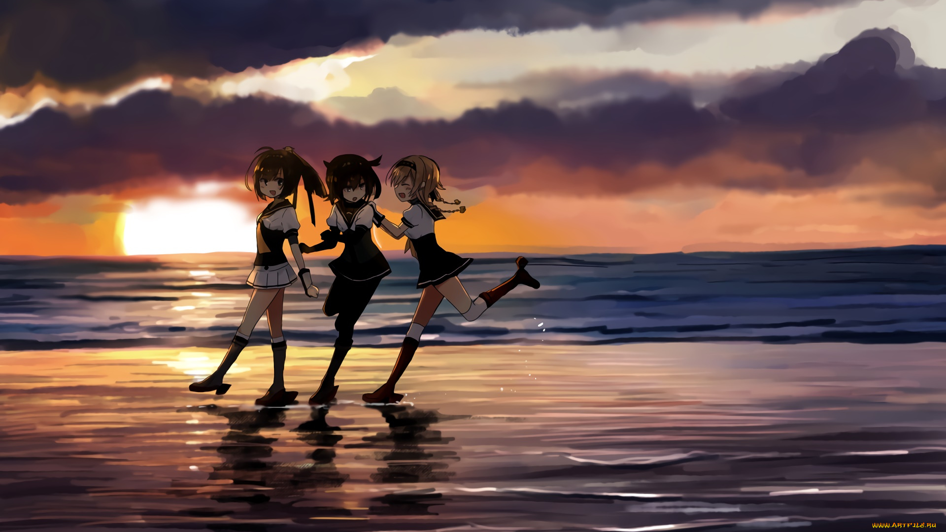 аниме, touhou, девушки