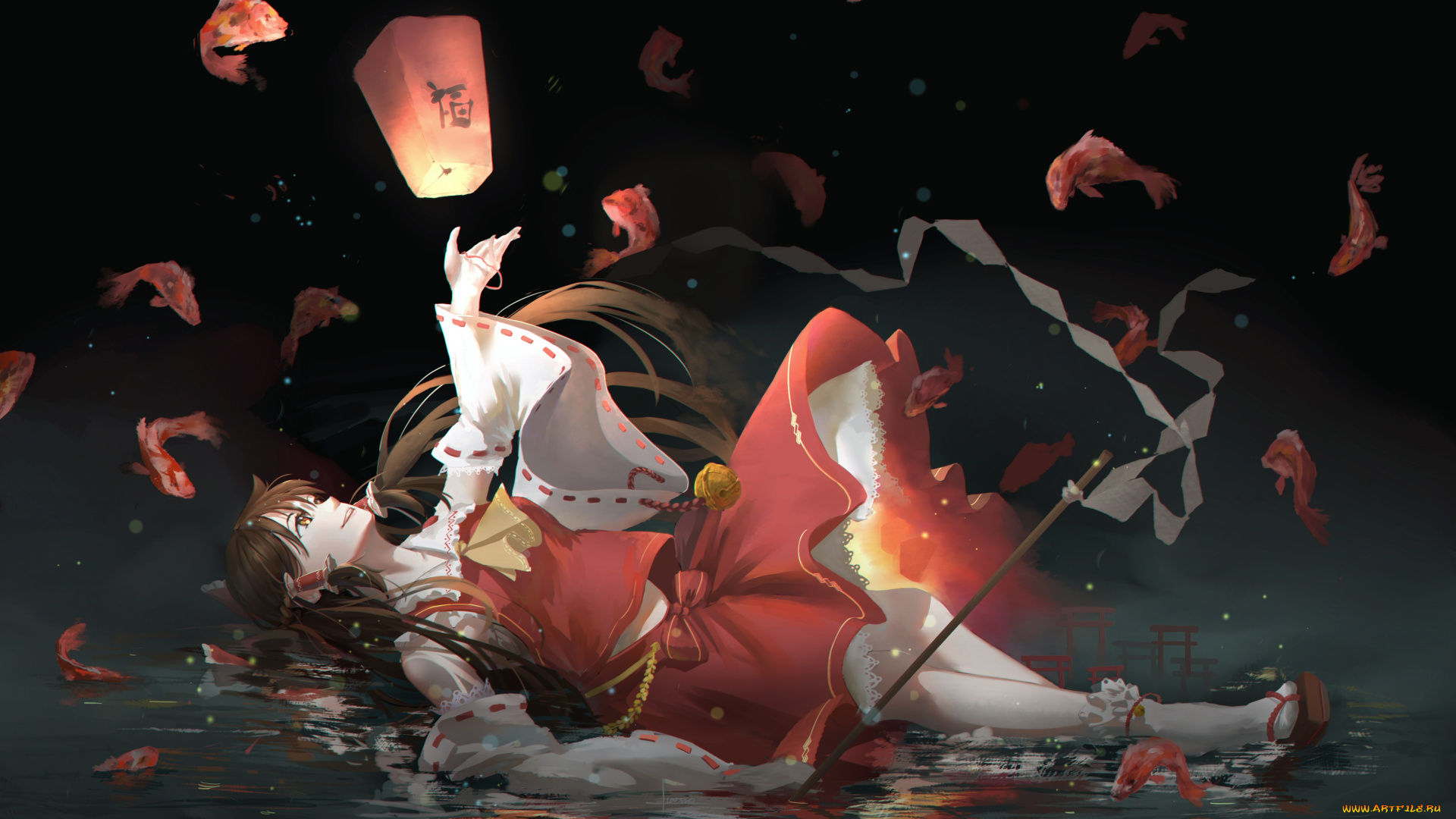 аниме, touhou, hakurei, reimu