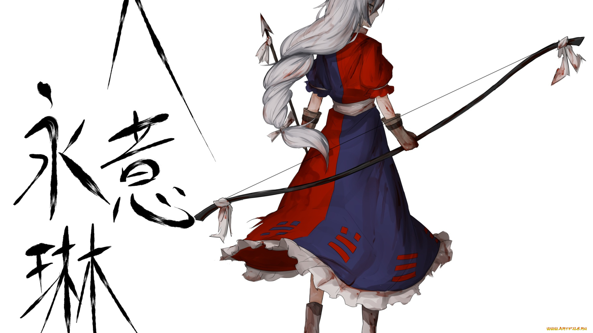 аниме, touhou, yagokoro, eirin