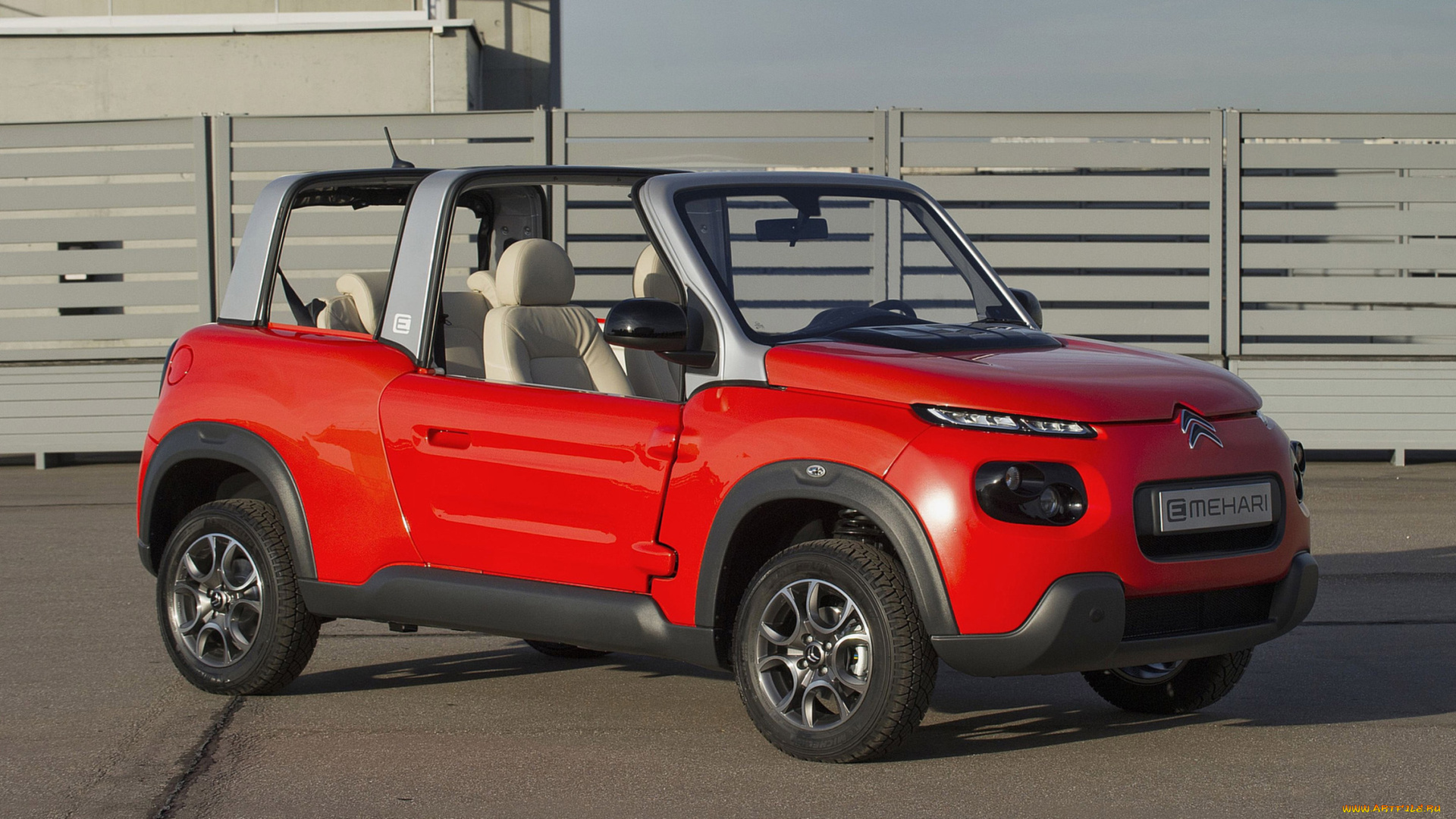 citroen, e-mehari, red, 2017, автомобили, citroen, ds, 2017, e-mehari, red